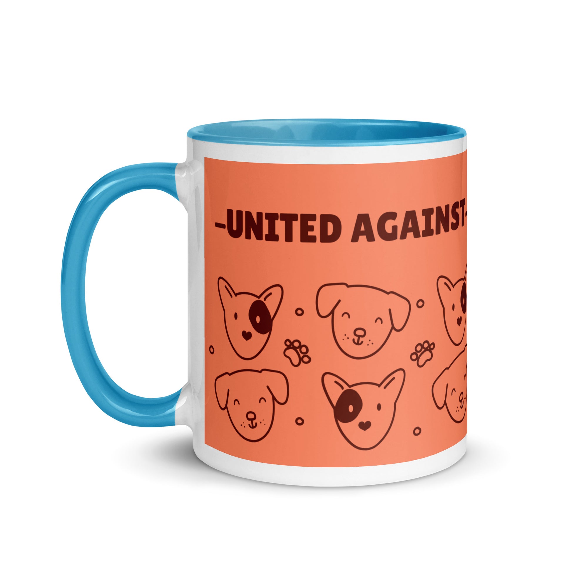 Cute Doodle Pet | Antisemitism | White Mug With Color Inside