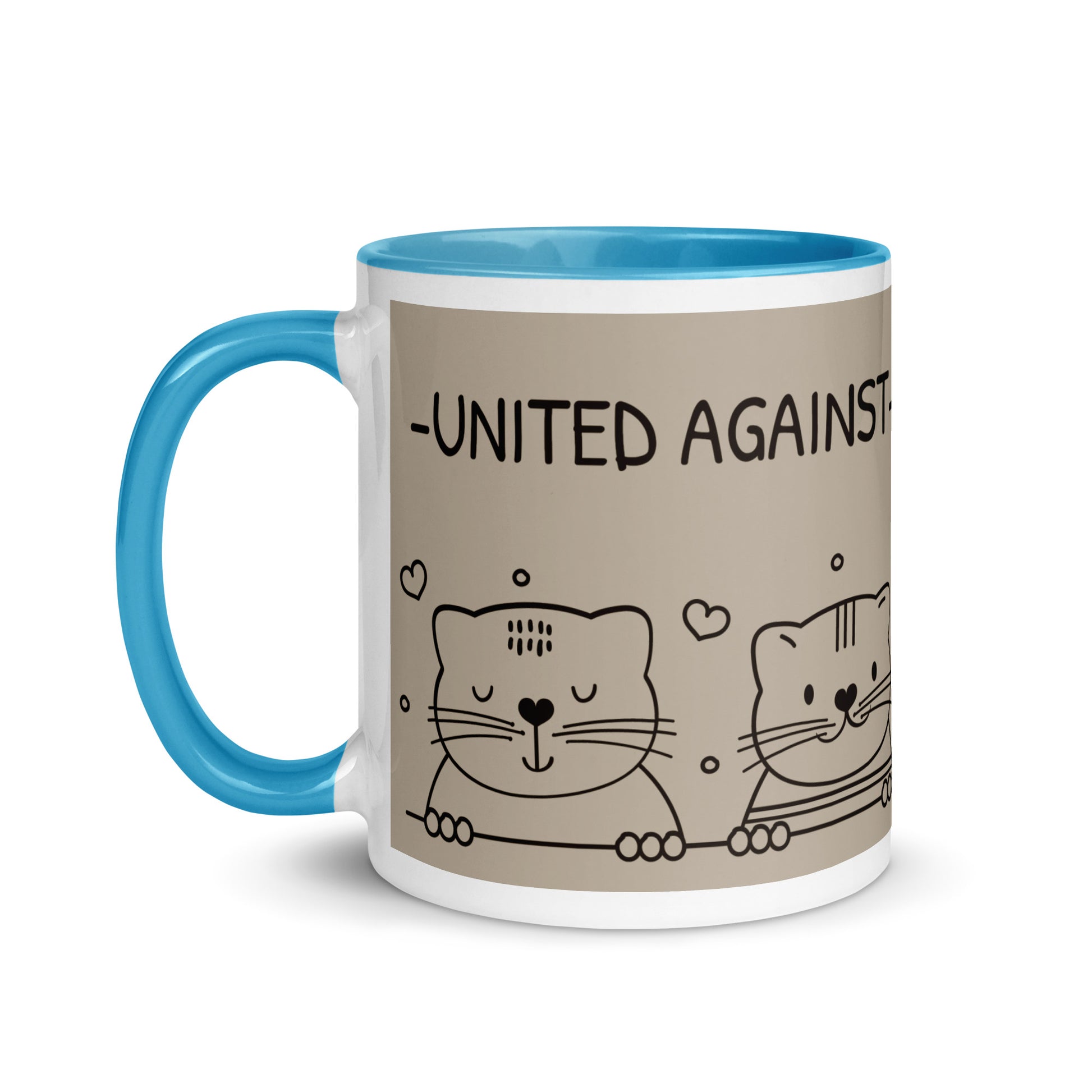 Cute Doodle Pet | Antisemitism | White Mug With Color Inside