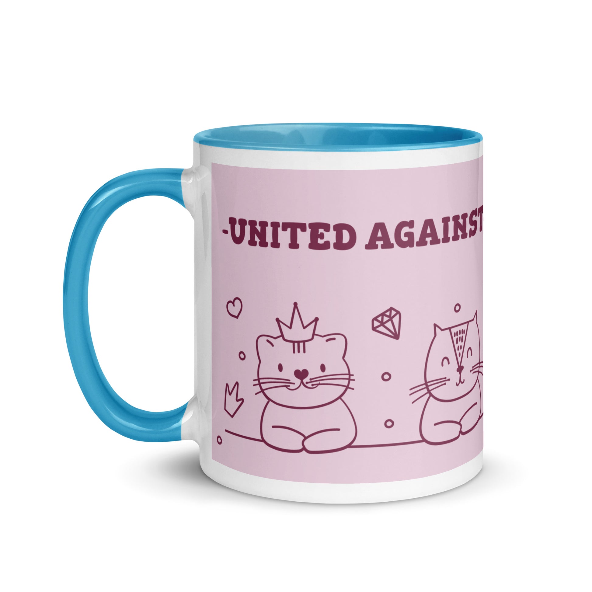 Cute Doodle Pet | Antisemitism | White Mug With Color Inside