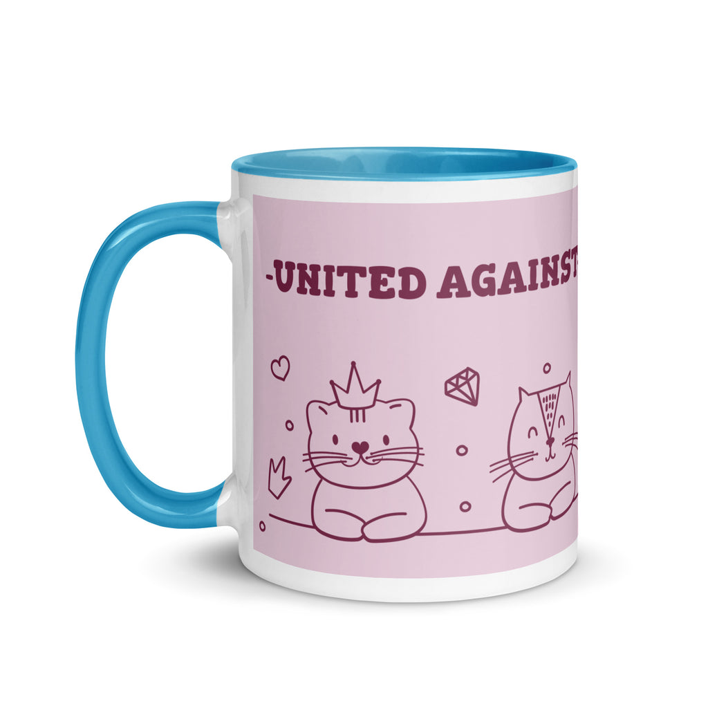 Cute Doodle Pet | Antisemitism | White Mug With Color Inside