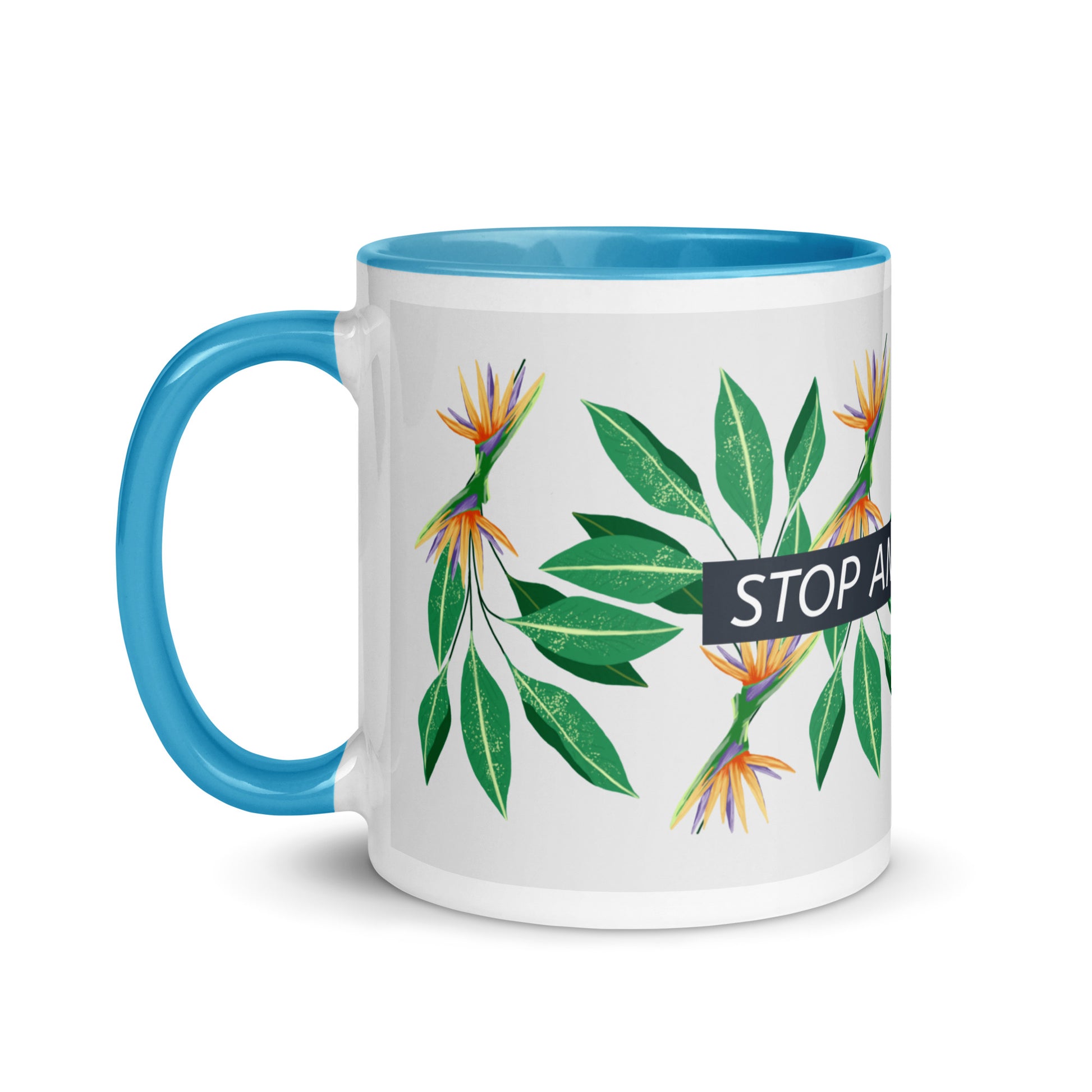 Flower Anthem | Antisemitism | White Mug With Color Inside