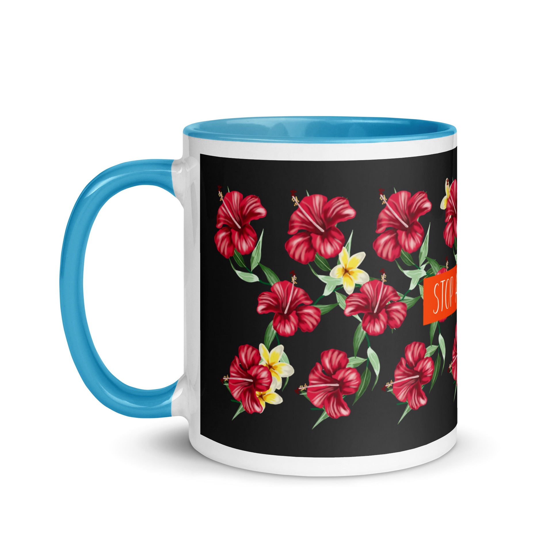 Flower Anthem | Antisemitism | White Mug With Color Inside