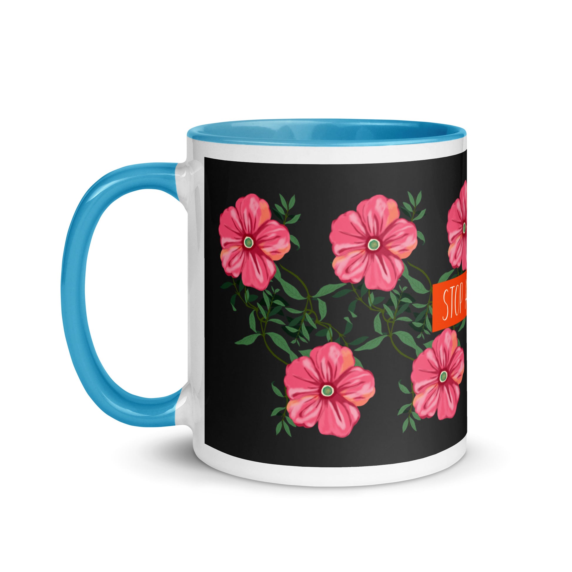 Flower Anthem | Antisemitism | White Mug With Color Inside