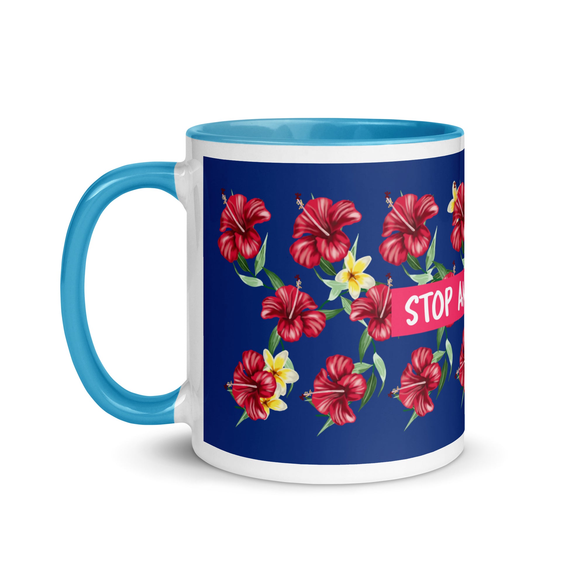 Flower Anthem | Antisemitism | White Mug With Color Inside