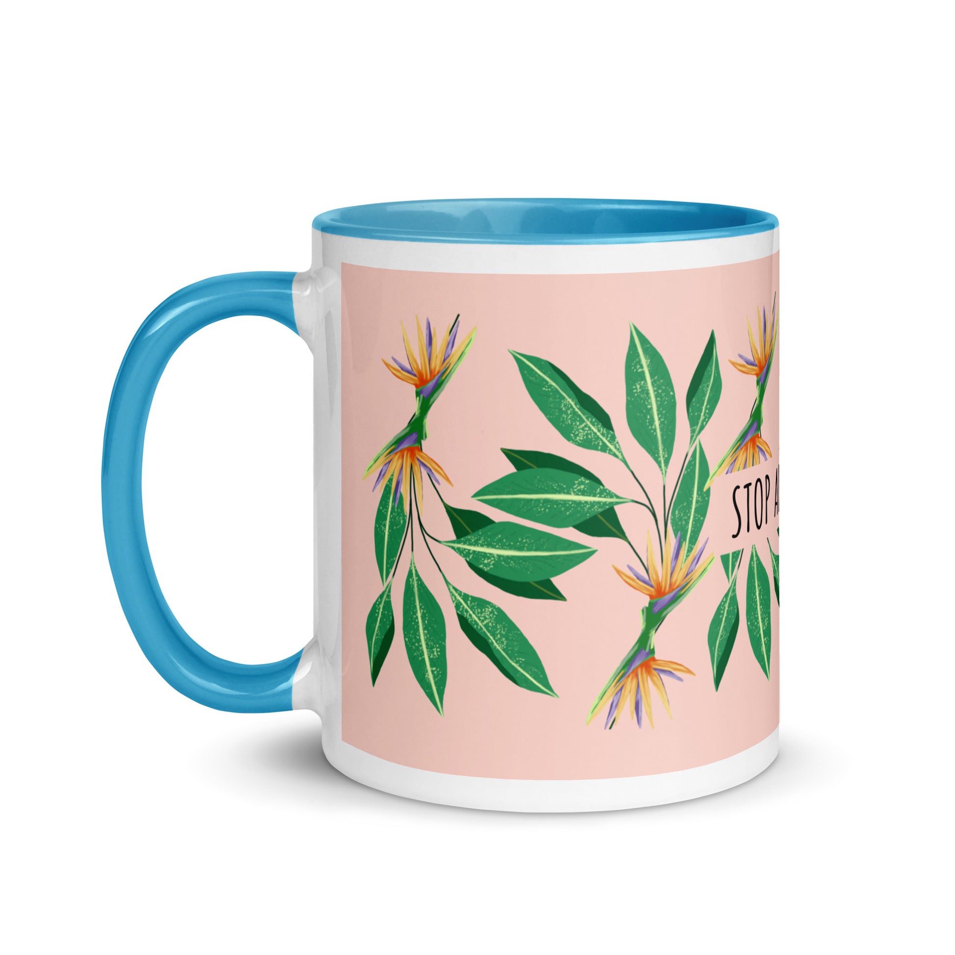 Flower Anthem | Antisemitism | White Mug With Color Inside
