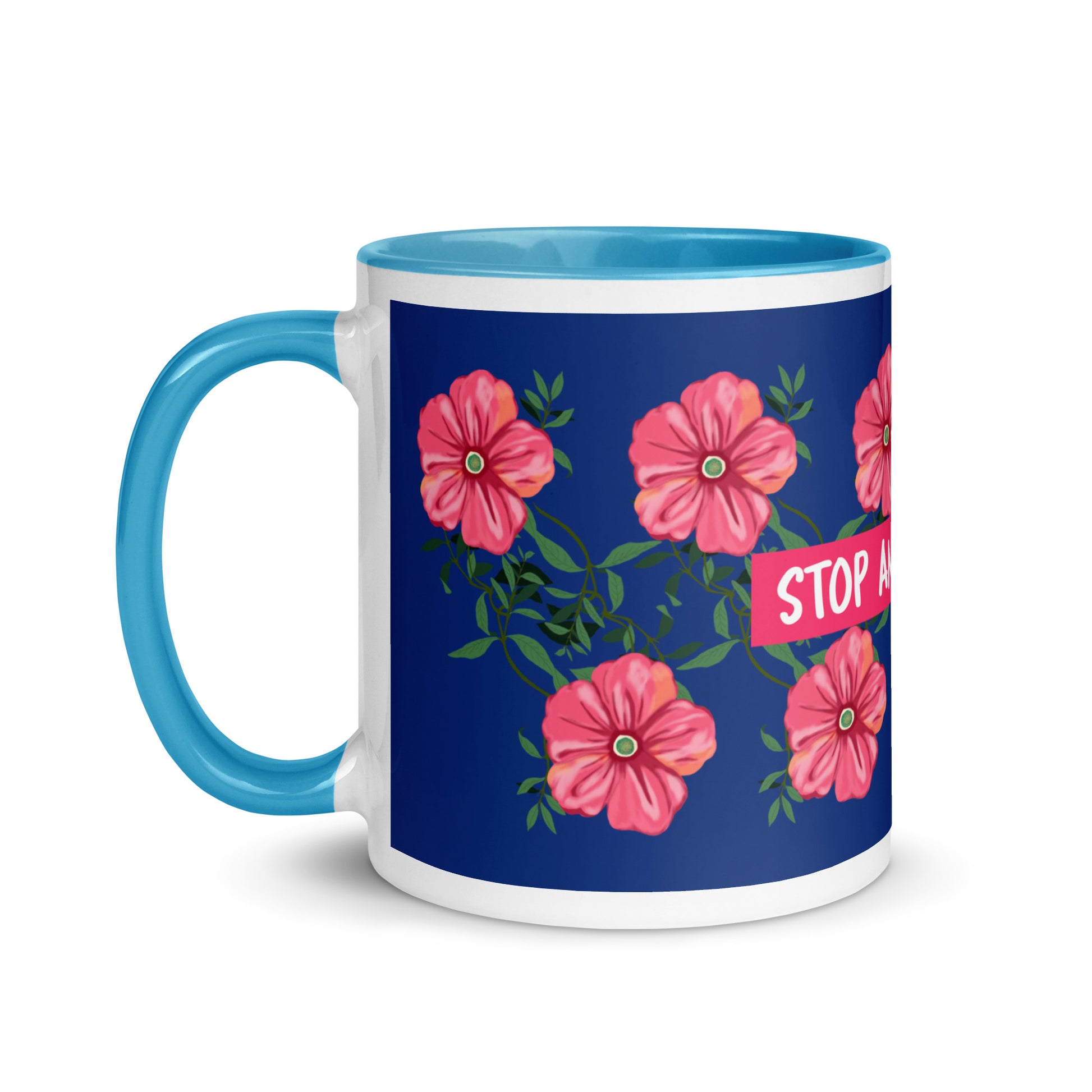Flower Anthem | Antisemitism | White Mug With Color Inside