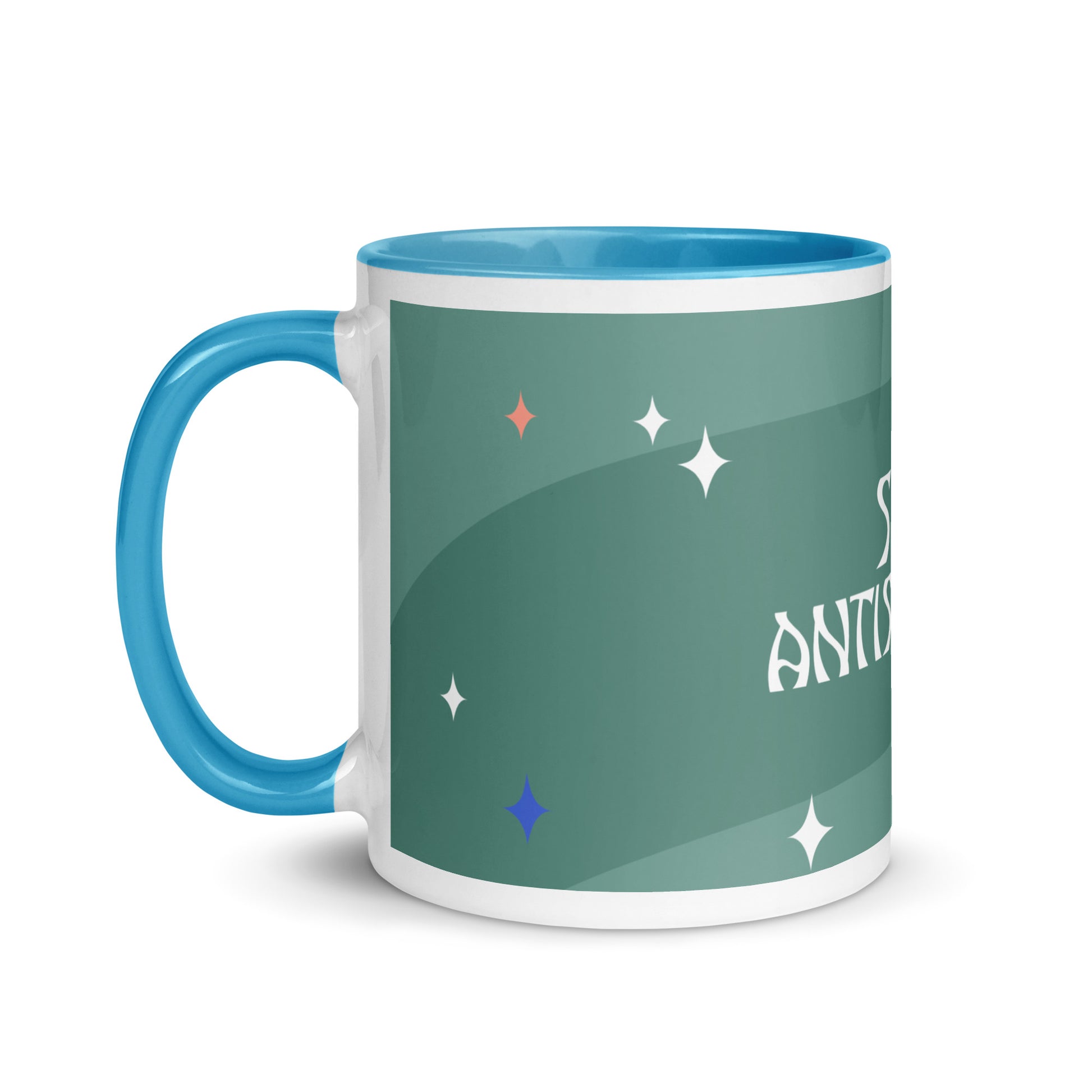 Minimal Shine | Antisemitism | White Mug With Color Inside