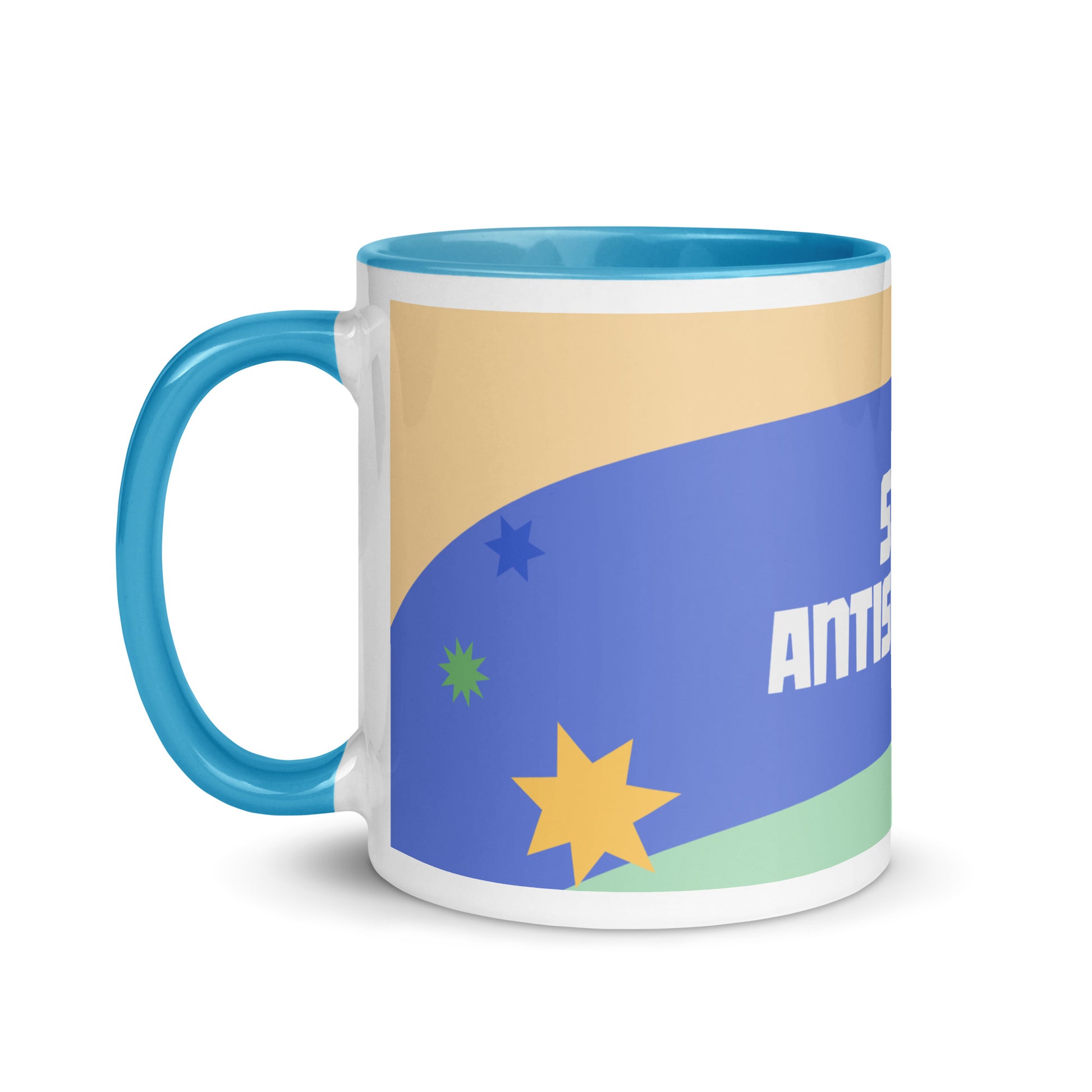 Minimal Shine | Antisemitism | White Mug With Color Inside