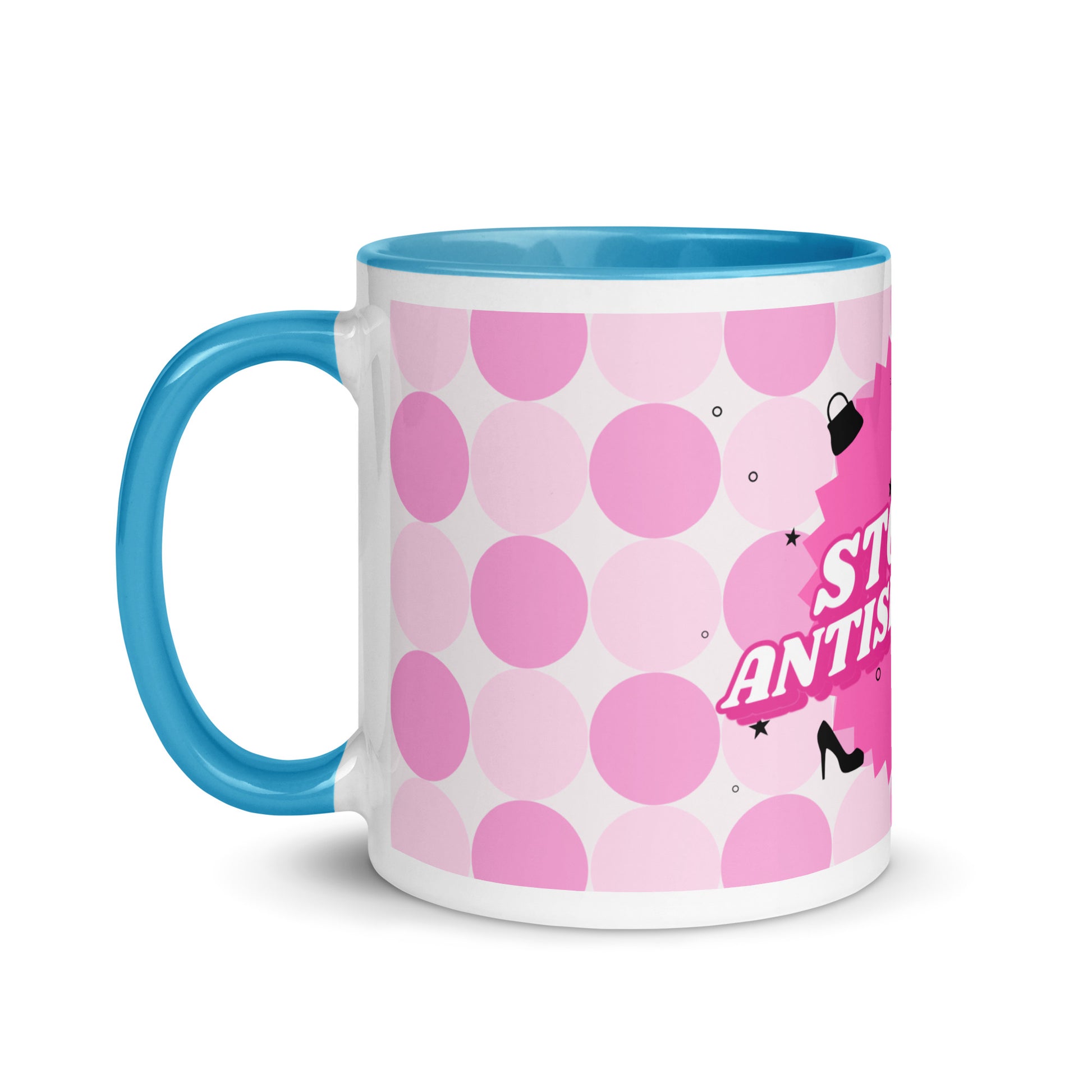 Pink Destiny | Antisemitism | White Mug With Color Inside