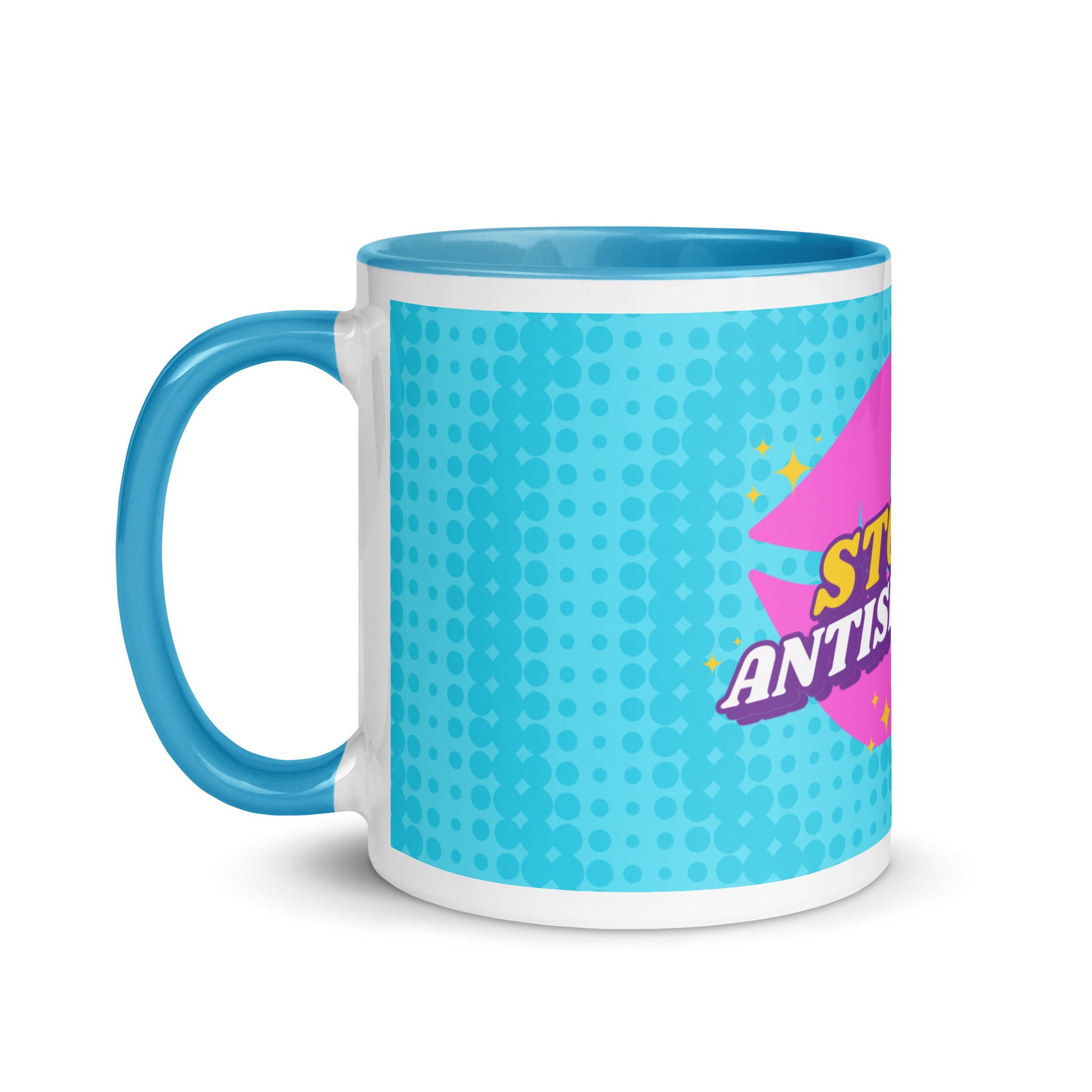 Pink Destiny | Antisemitism | White Mug With Color Inside
