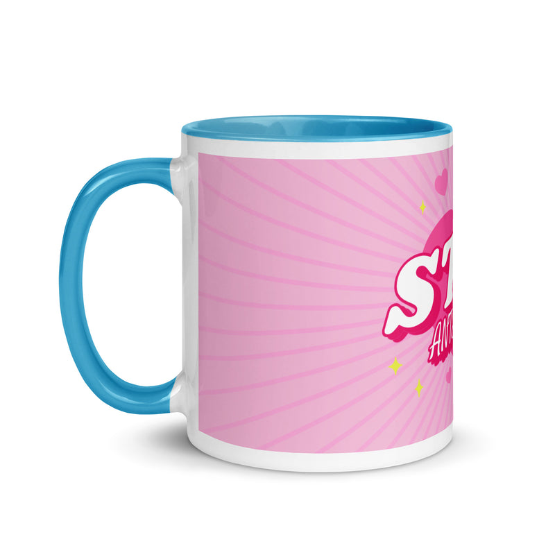 Pink Destiny | Antisemitism | White Mug With Color Inside
