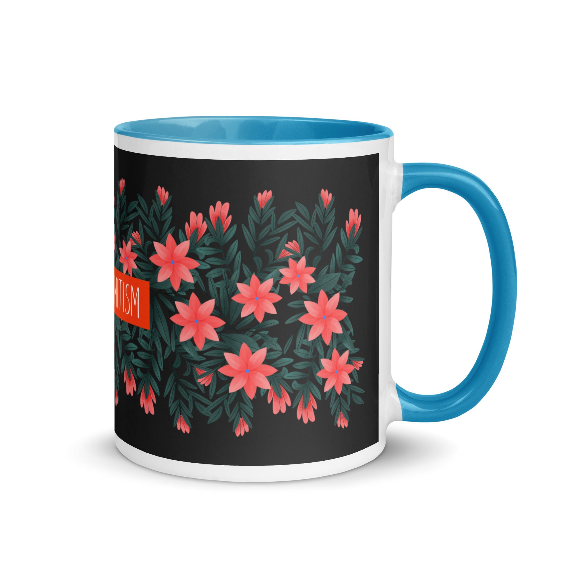 Flower Anthem | Antisemitism | White Mug With Color Inside