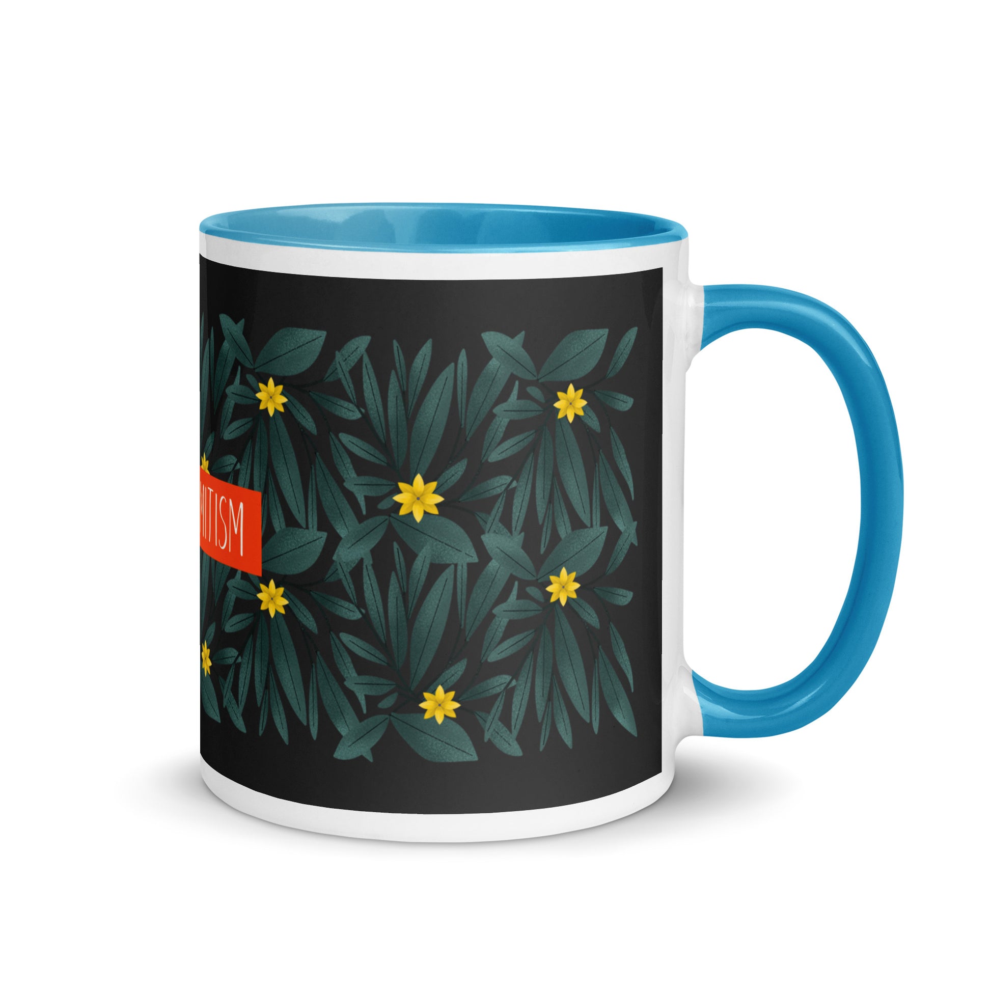 Flower Anthem | Antisemitism | White Mug With Color Inside