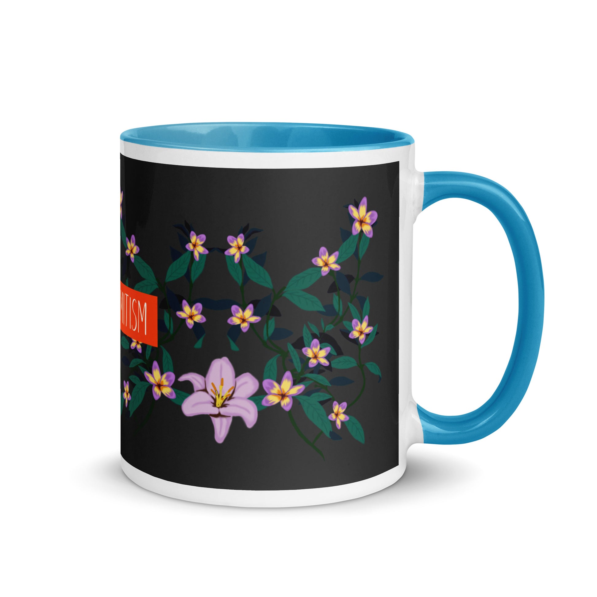 Flower Anthem | Antisemitism | White Mug With Color Inside