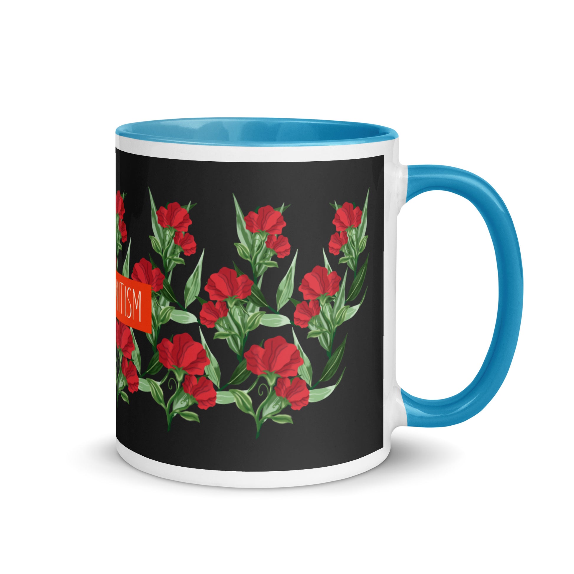 Flower Anthem | Antisemitism | White Mug With Color Inside