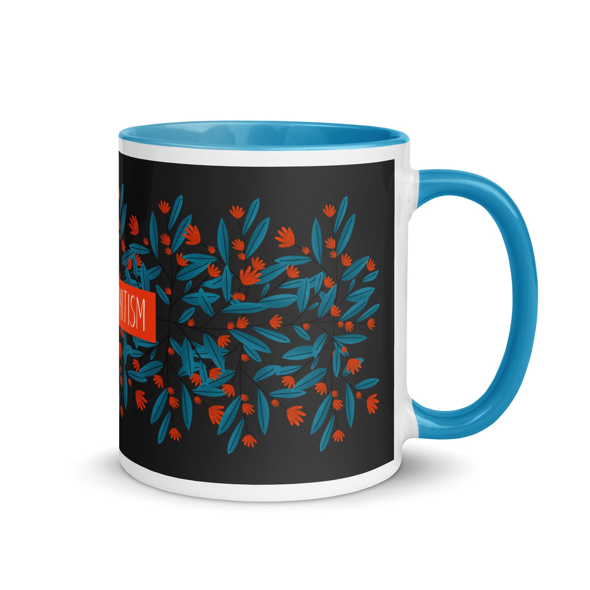 Flower Anthem | Antisemitism | White Mug With Color Inside
