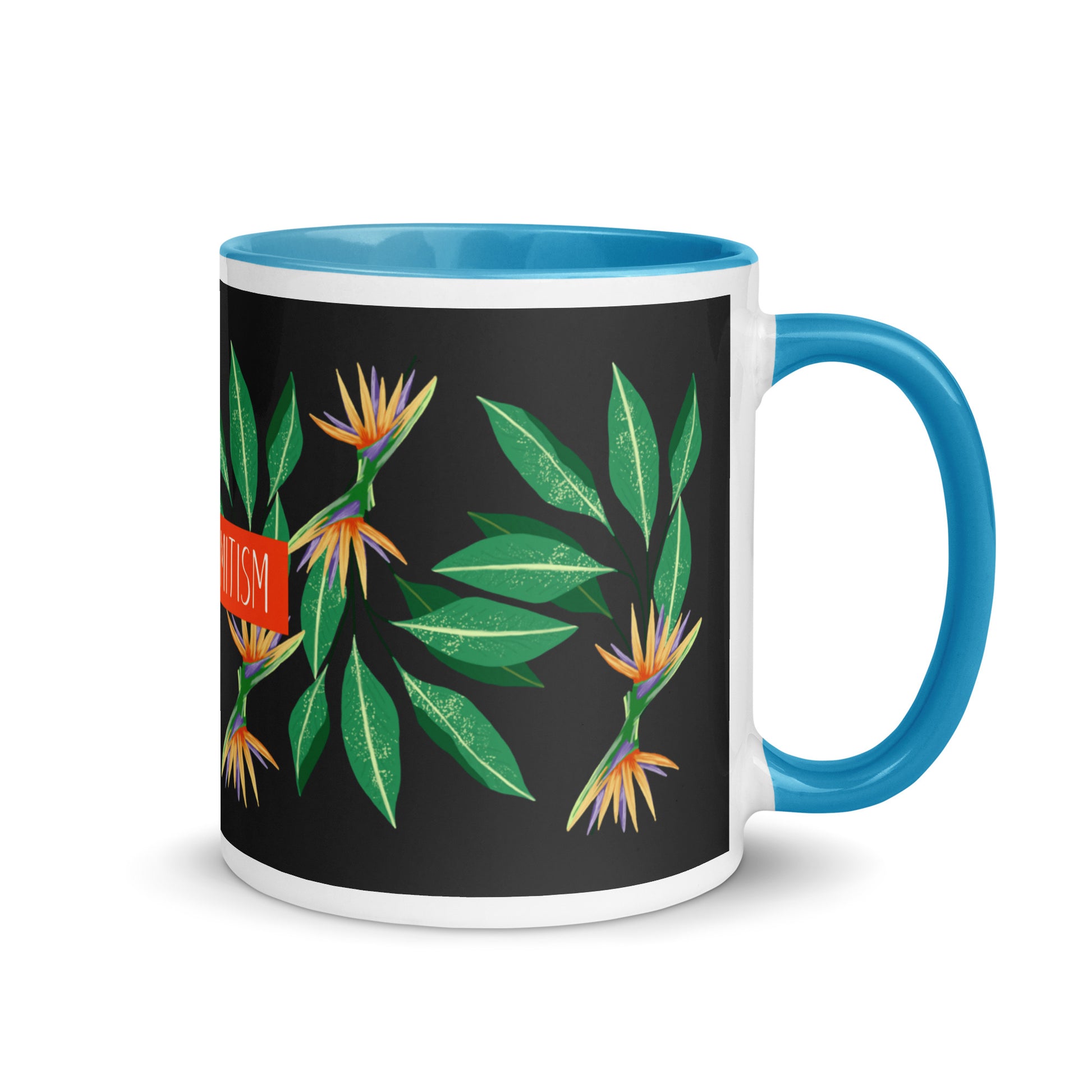 Flower Anthem | Antisemitism | White Mug With Color Inside