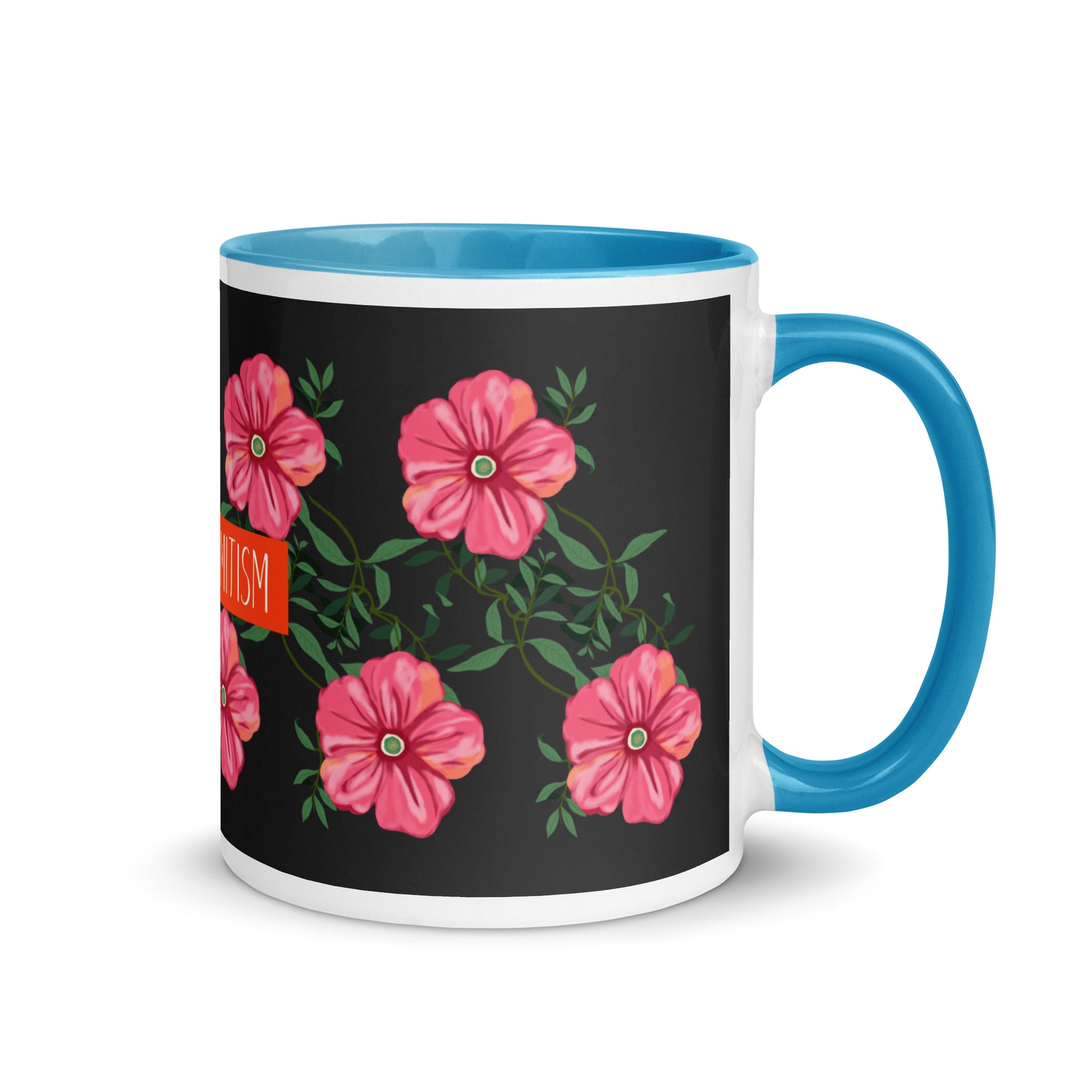 Flower Anthem | Antisemitism | White Mug With Color Inside
