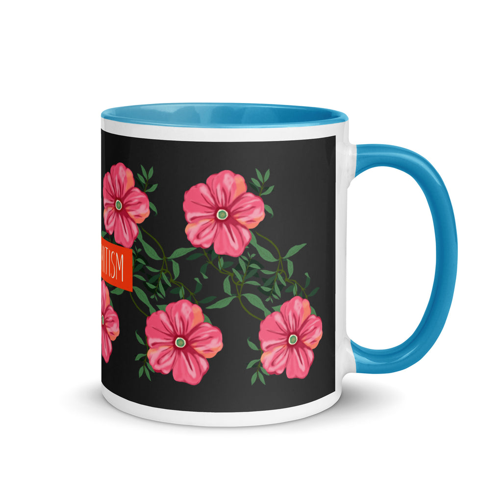 Flower Anthem | Antisemitism | White Mug With Color Inside