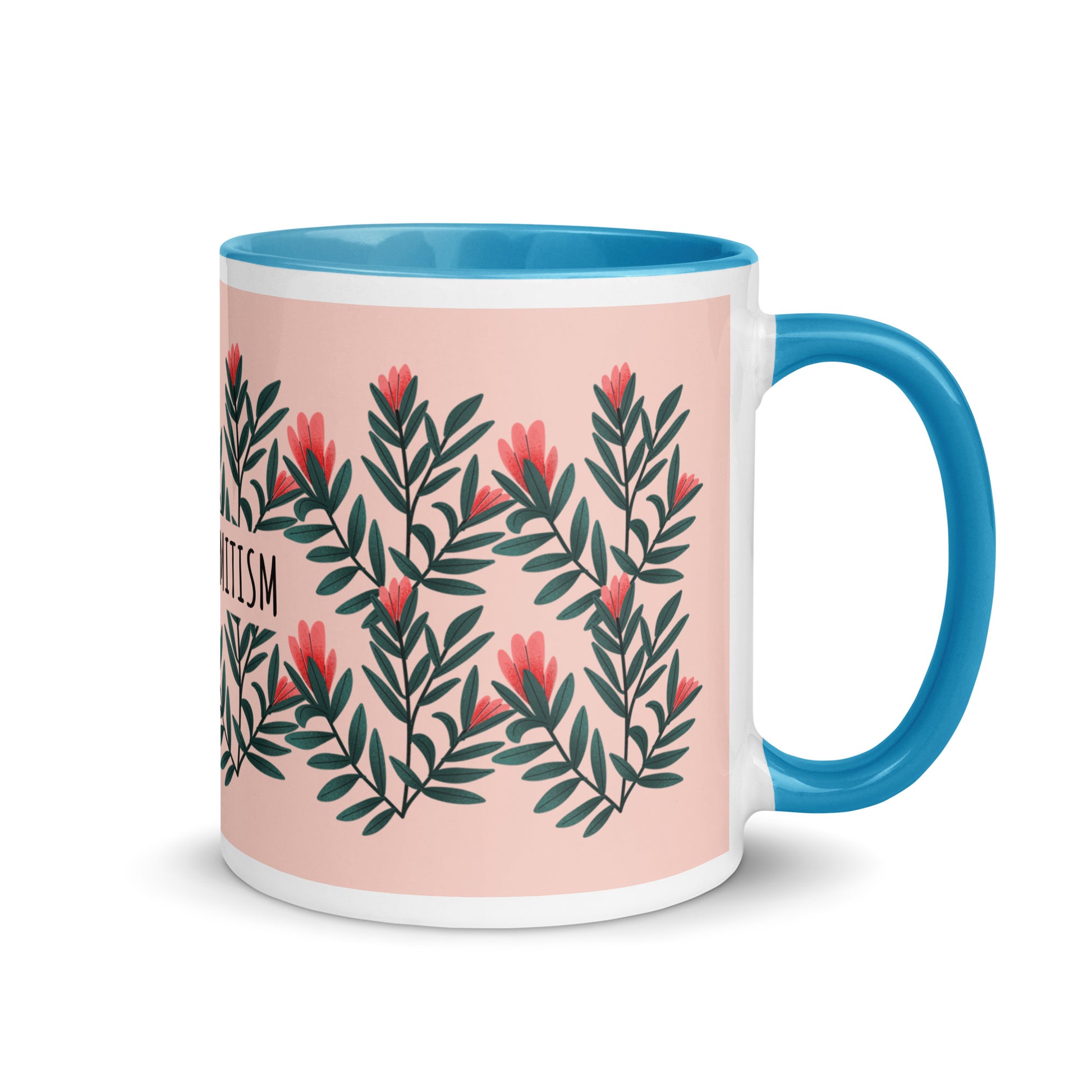 Flower Anthem | Antisemitism | White Mug With Color Inside