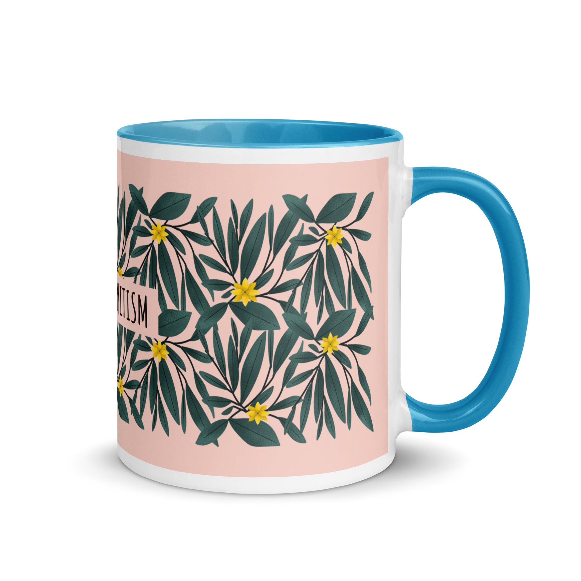 Flower Anthem | Antisemitism | White Mug With Color Inside