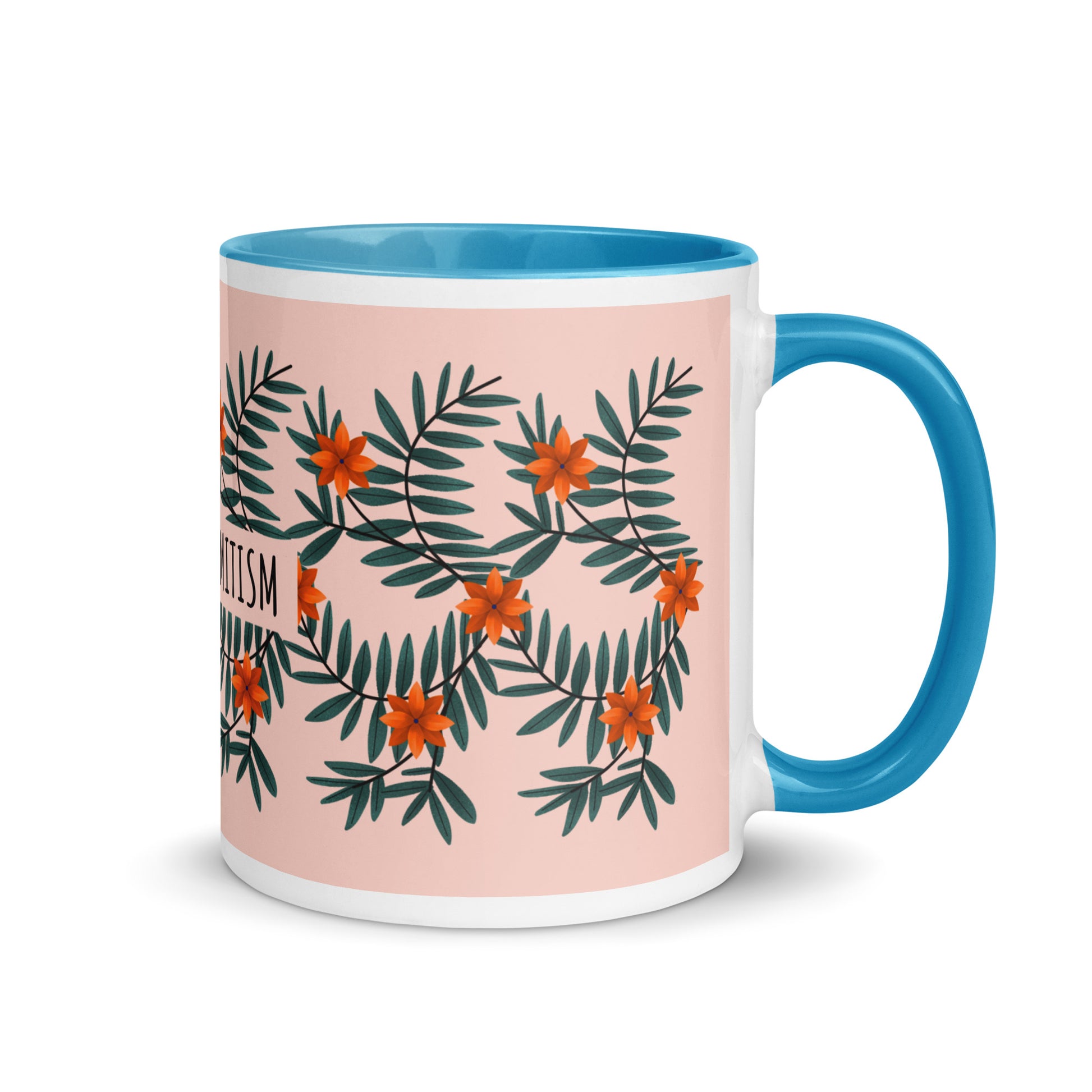Flower Anthem | Antisemitism | White Mug With Color Inside