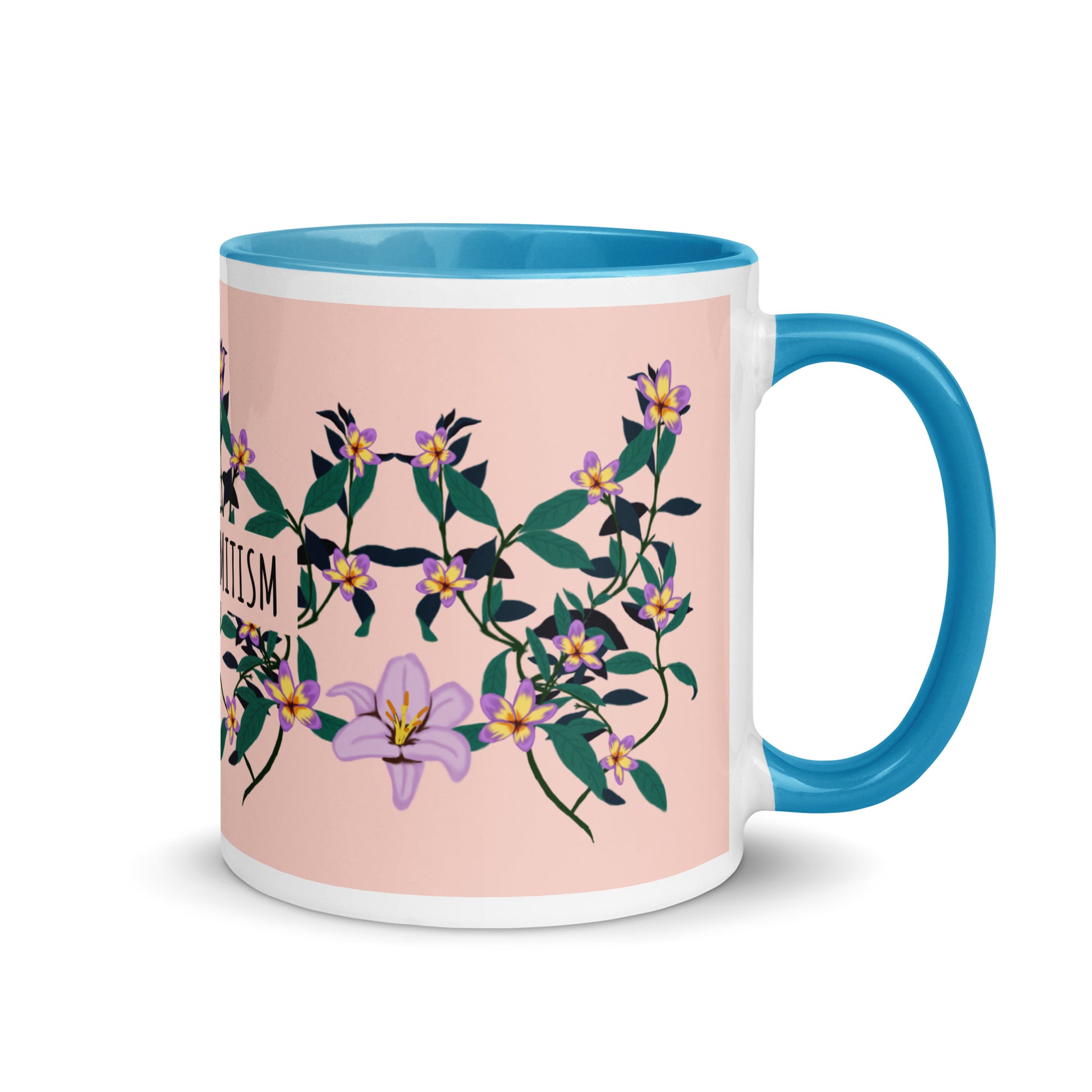 Flower Anthem | Antisemitism | White Mug With Color Inside