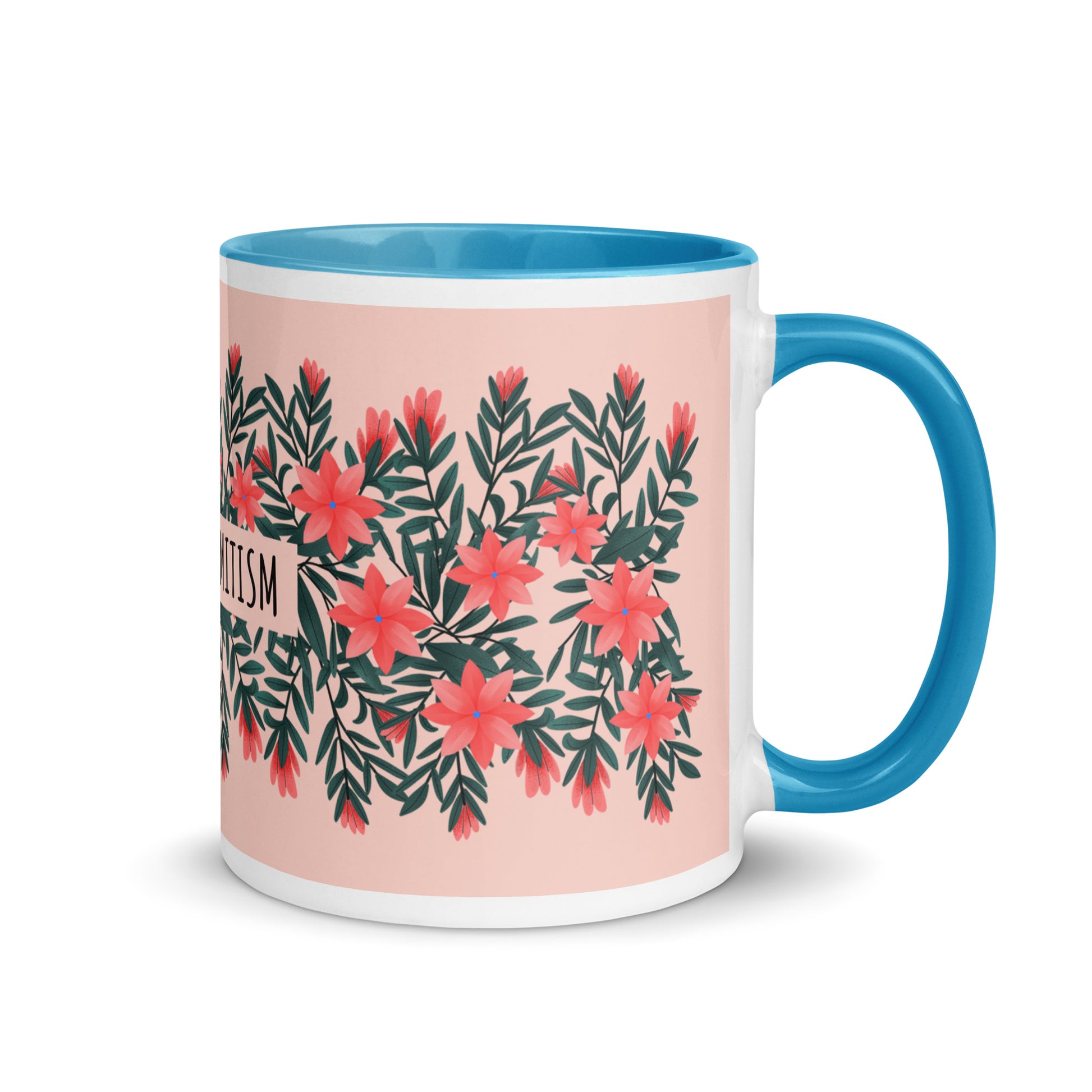 Flower Anthem | Antisemitism | White Mug With Color Inside