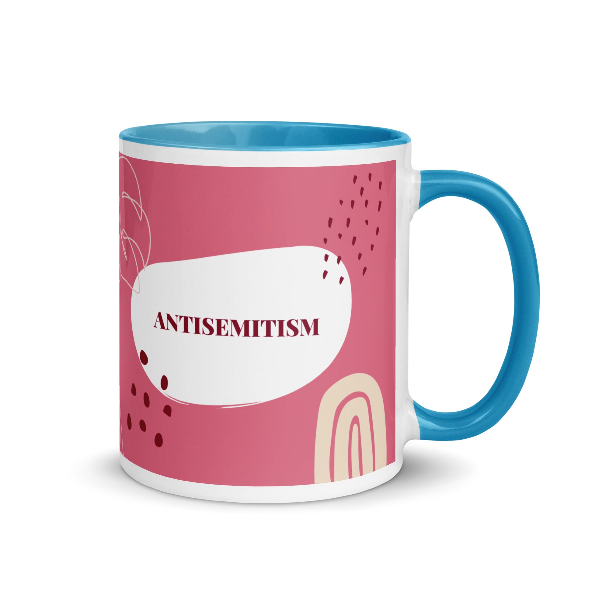 Minimal Shine | Antisemitism | White Mug With Color Inside