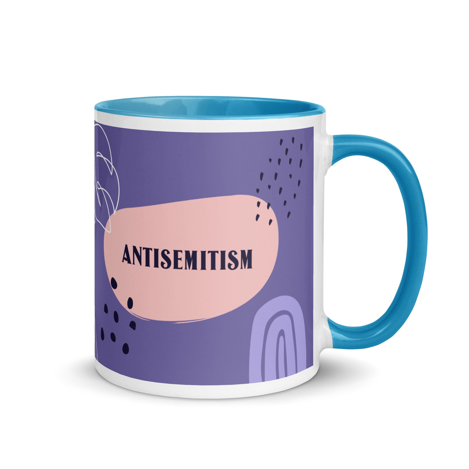 Minimal Shine | Antisemitism | White Mug With Color Inside