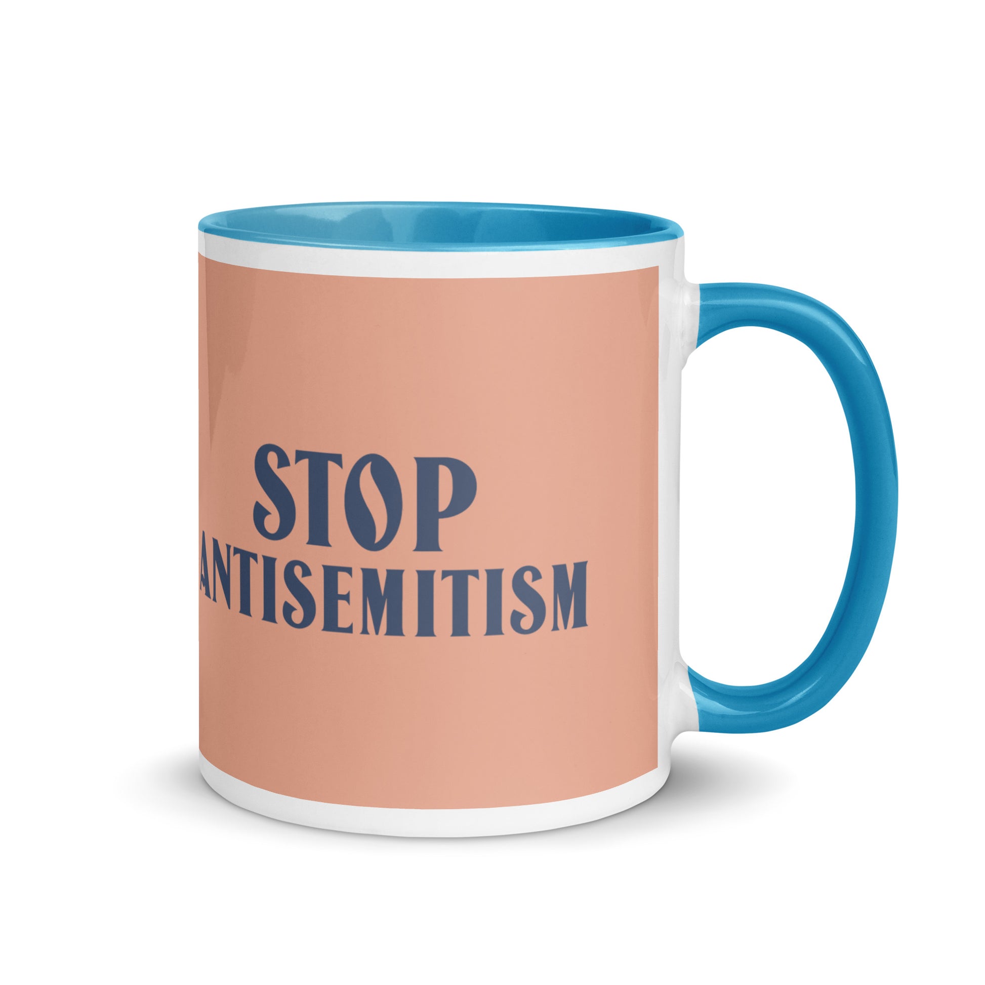 Minimal Shine | Antisemitism | White Mug With Color Inside