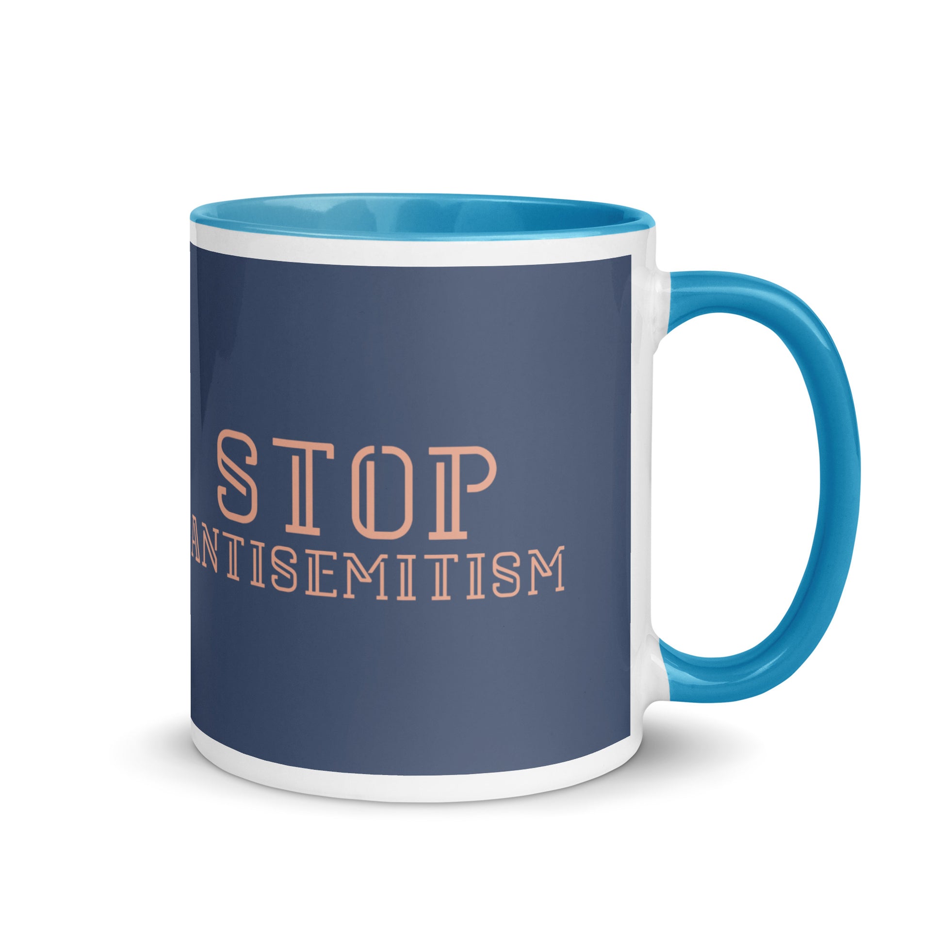 Minimal Shine | Antisemitism | White Mug With Color Inside