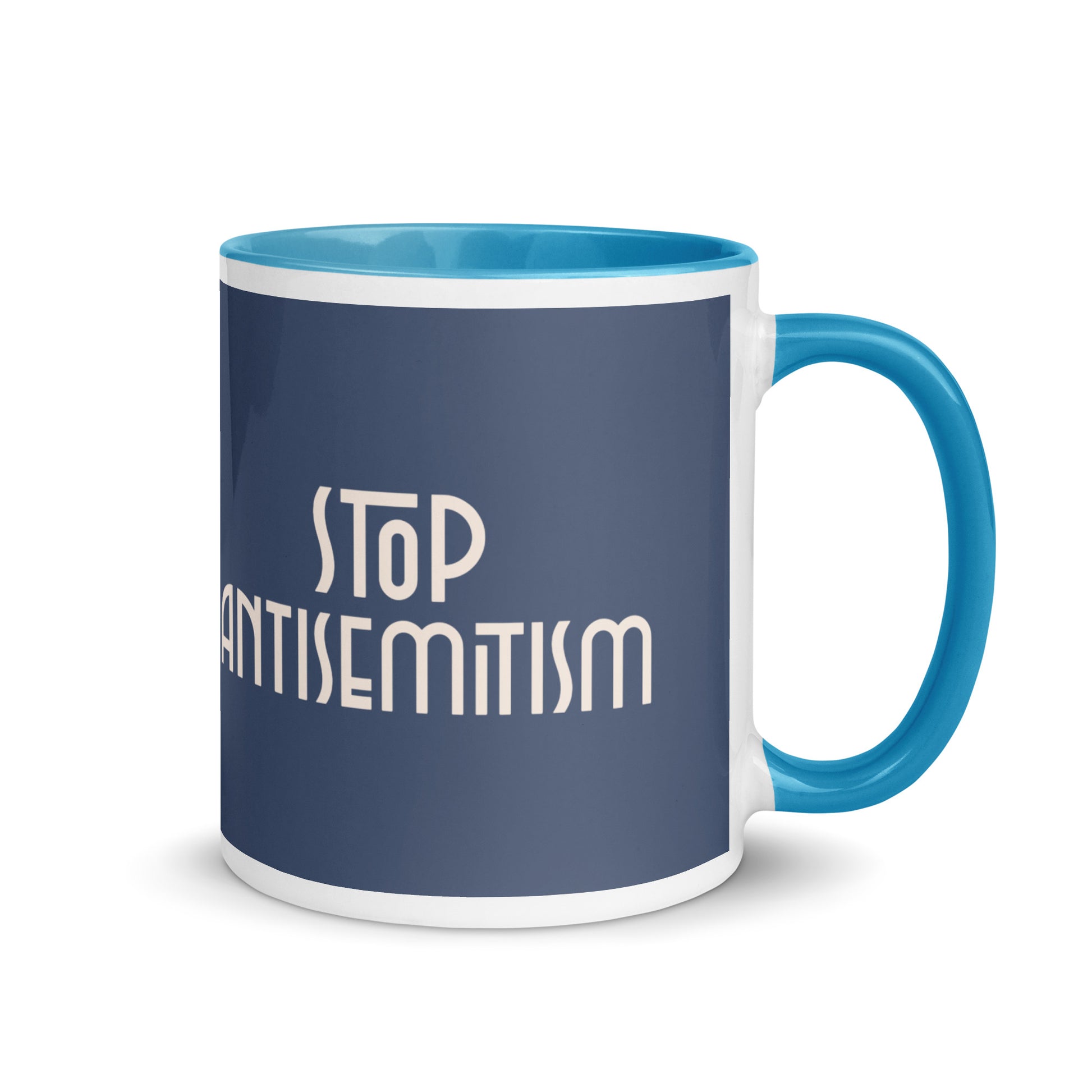 Minimal Shine | Antisemitism | White Mug With Color Inside