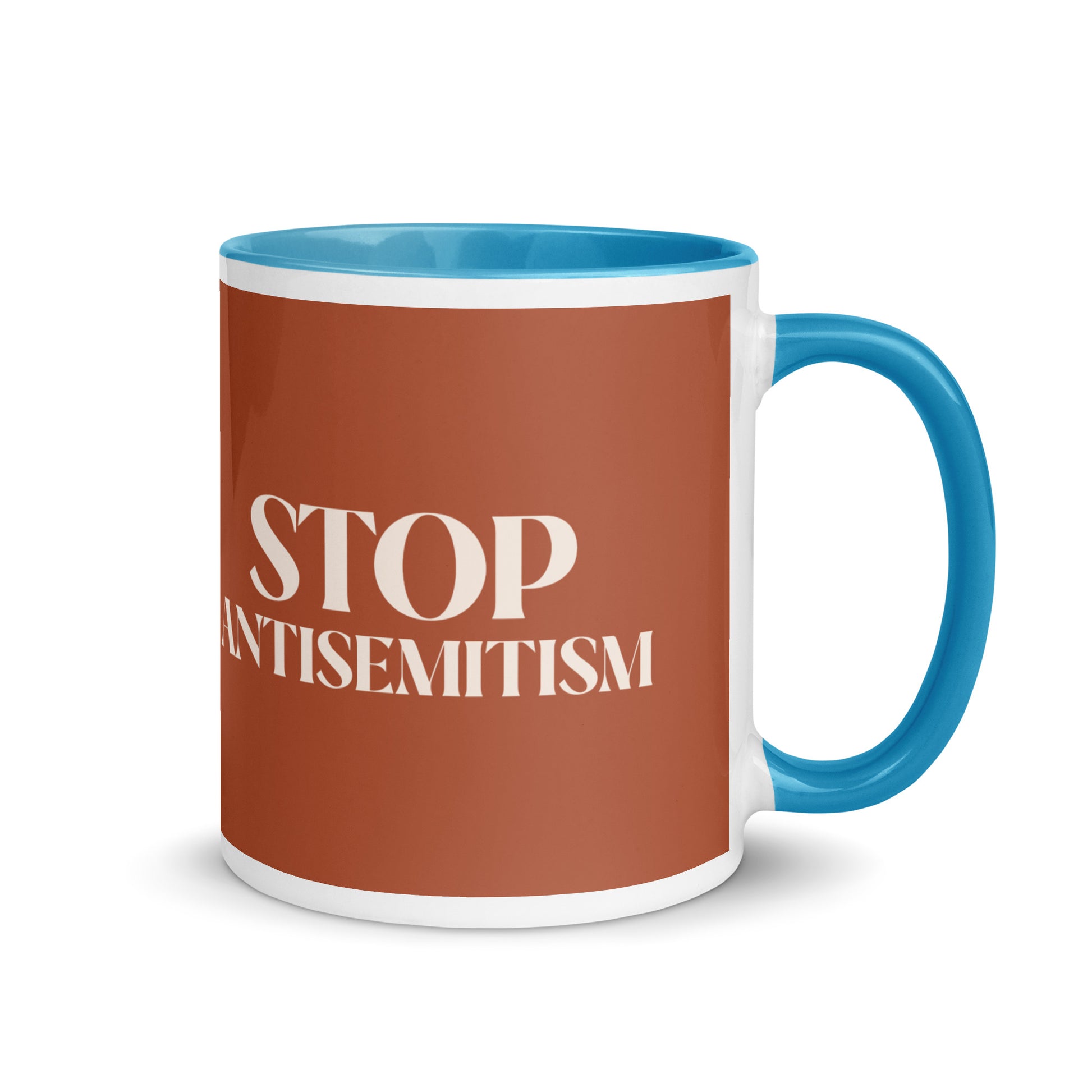 Minimal Shine | Antisemitism | White Mug With Color Inside