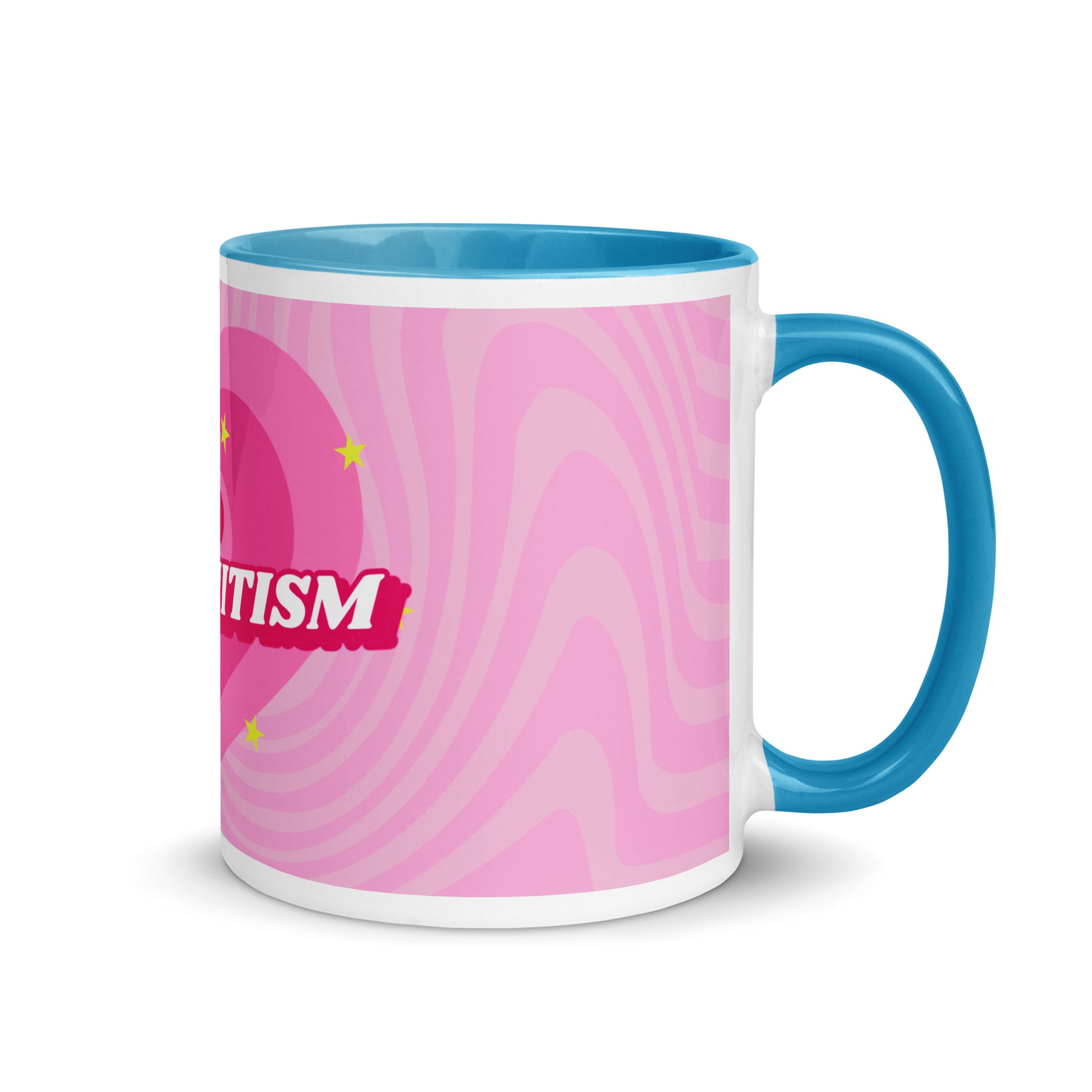 Pink Destiny | Antisemitism | White Mug With Color Inside