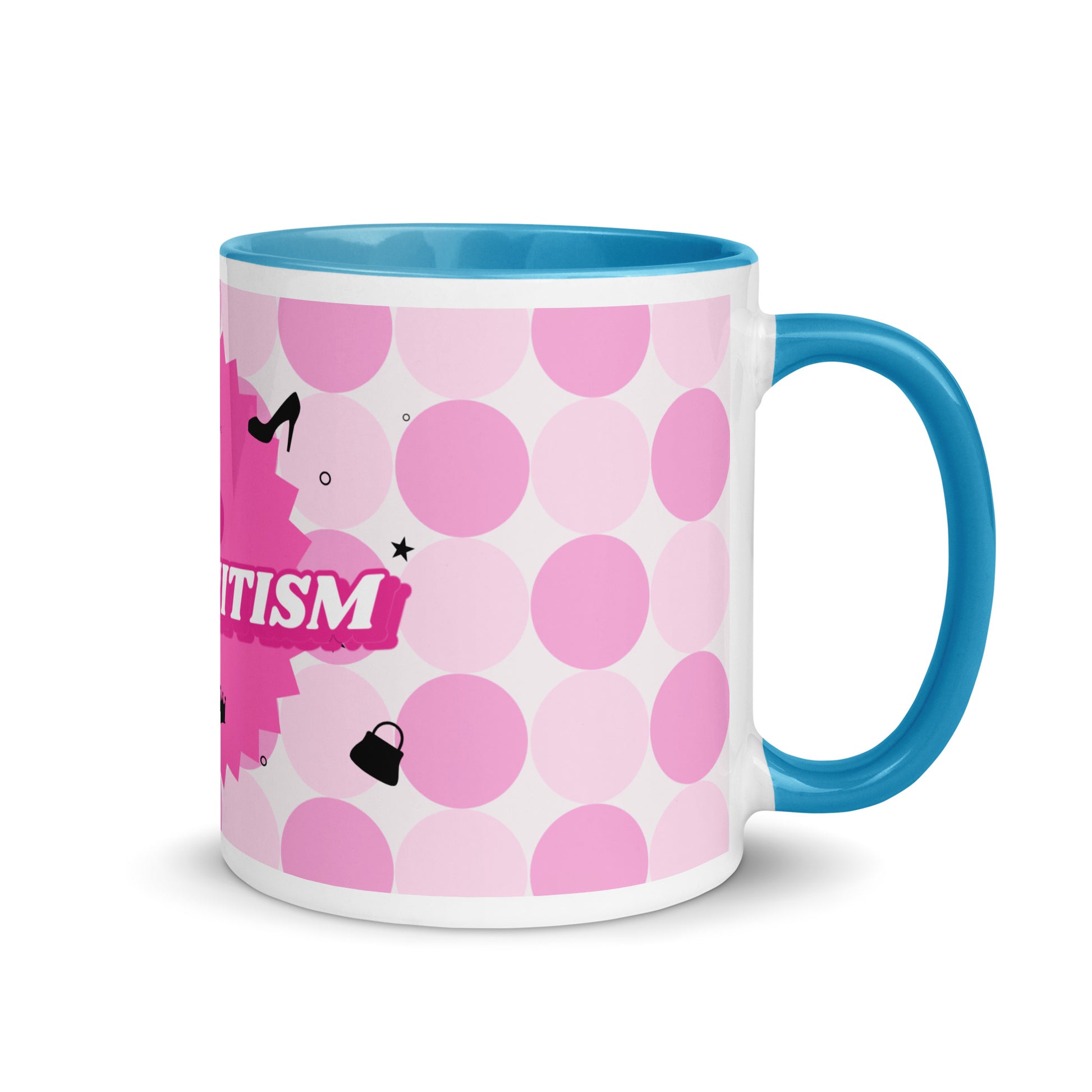 Pink Destiny | Antisemitism | White Mug With Color Inside