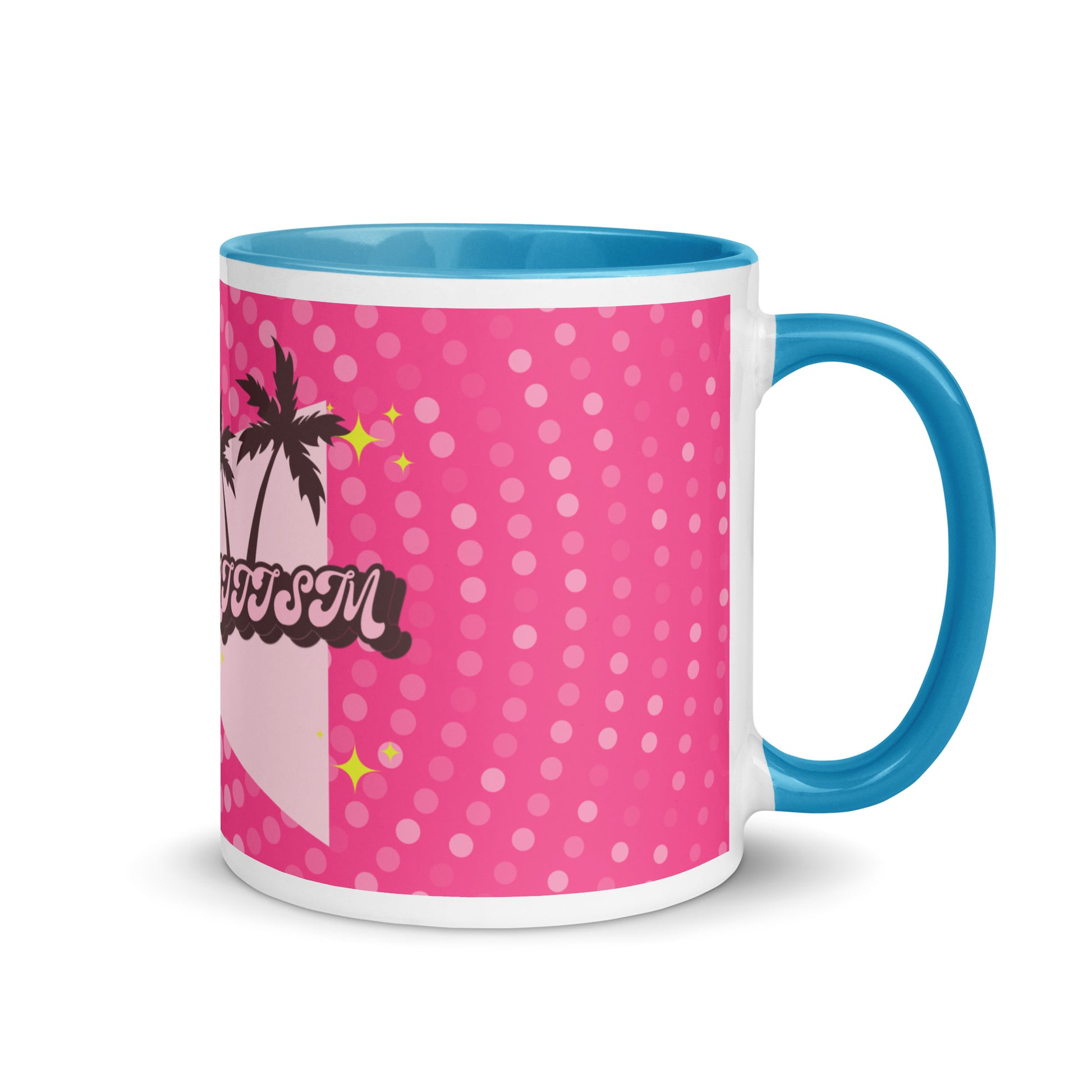 Pink Destiny | Antisemitism | White Mug With Color Inside
