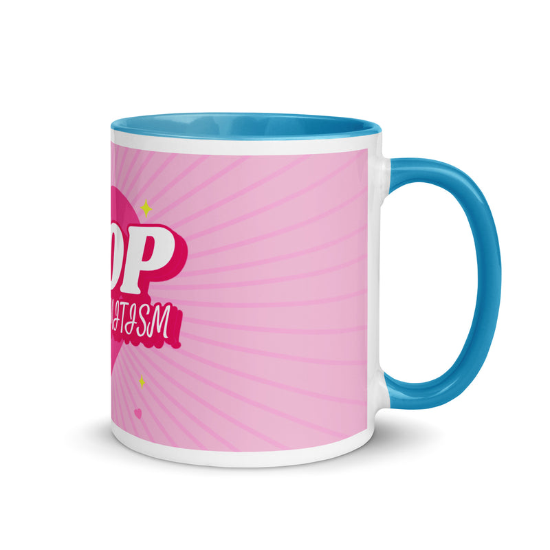 Pink Destiny | Antisemitism | White Mug With Color Inside