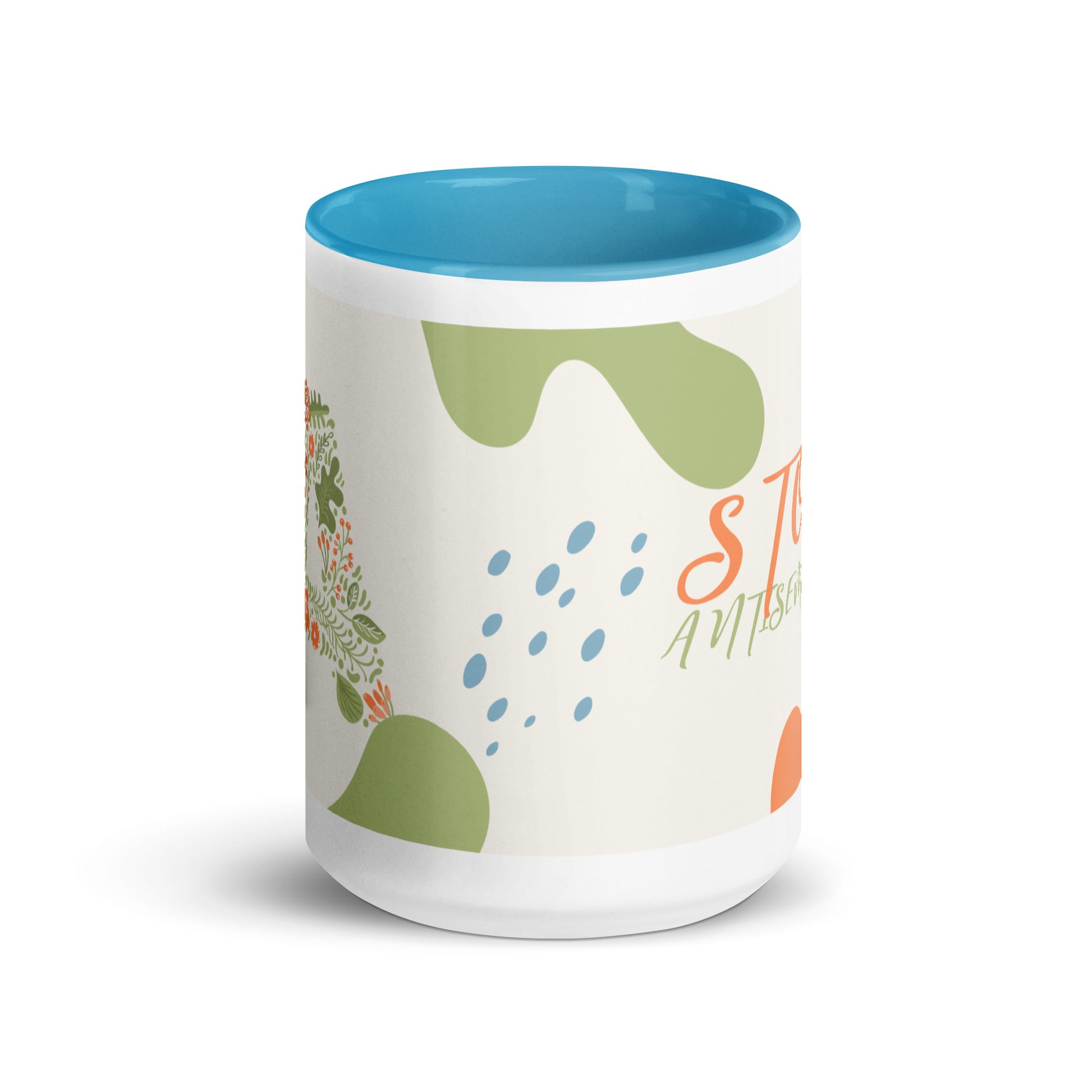 Minimal Shine | Antisemitism | White Mug With Color Inside