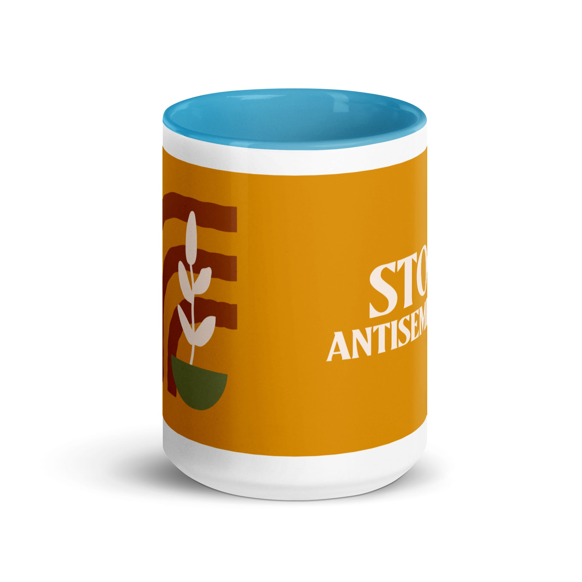 Minimal Shine | Antisemitism | White Mug With Color Inside