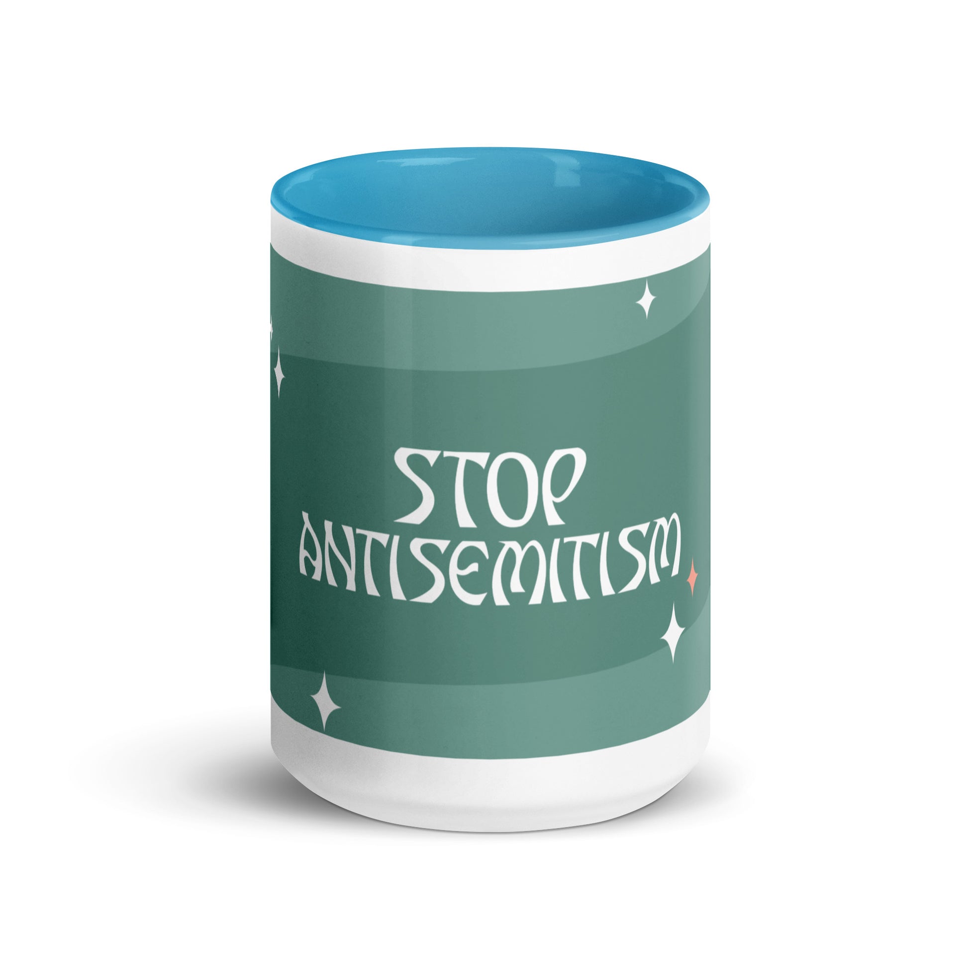 Minimal Shine | Antisemitism | White Mug With Color Inside