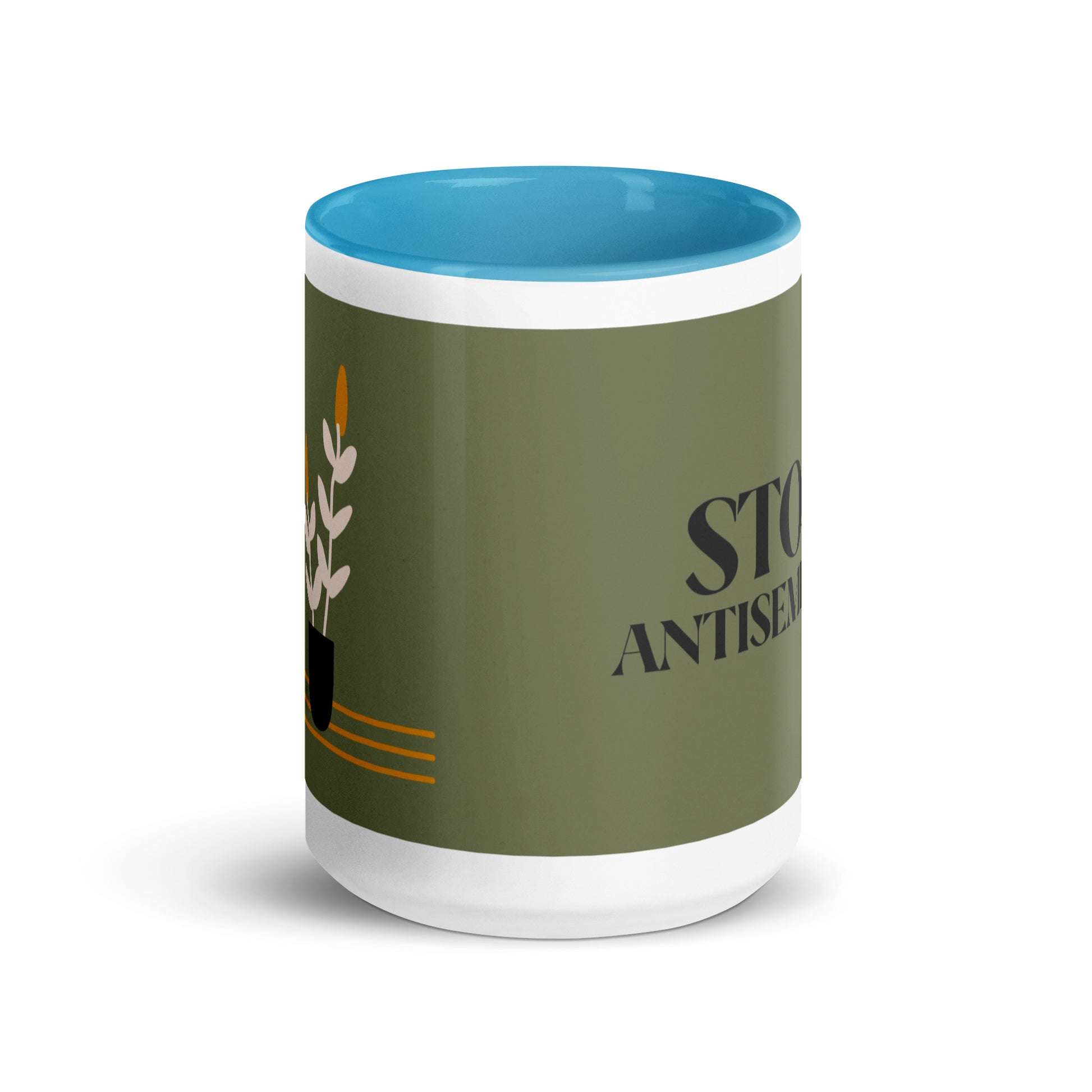 Minimal Shine | Antisemitism | White Mug With Color Inside