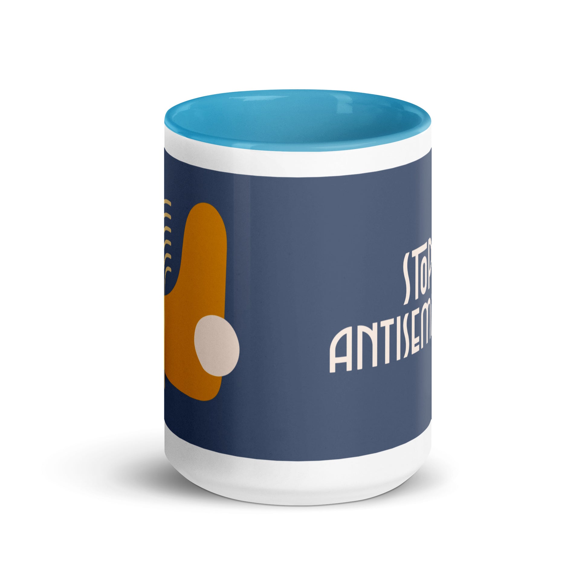 Minimal Shine | Antisemitism | White Mug With Color Inside