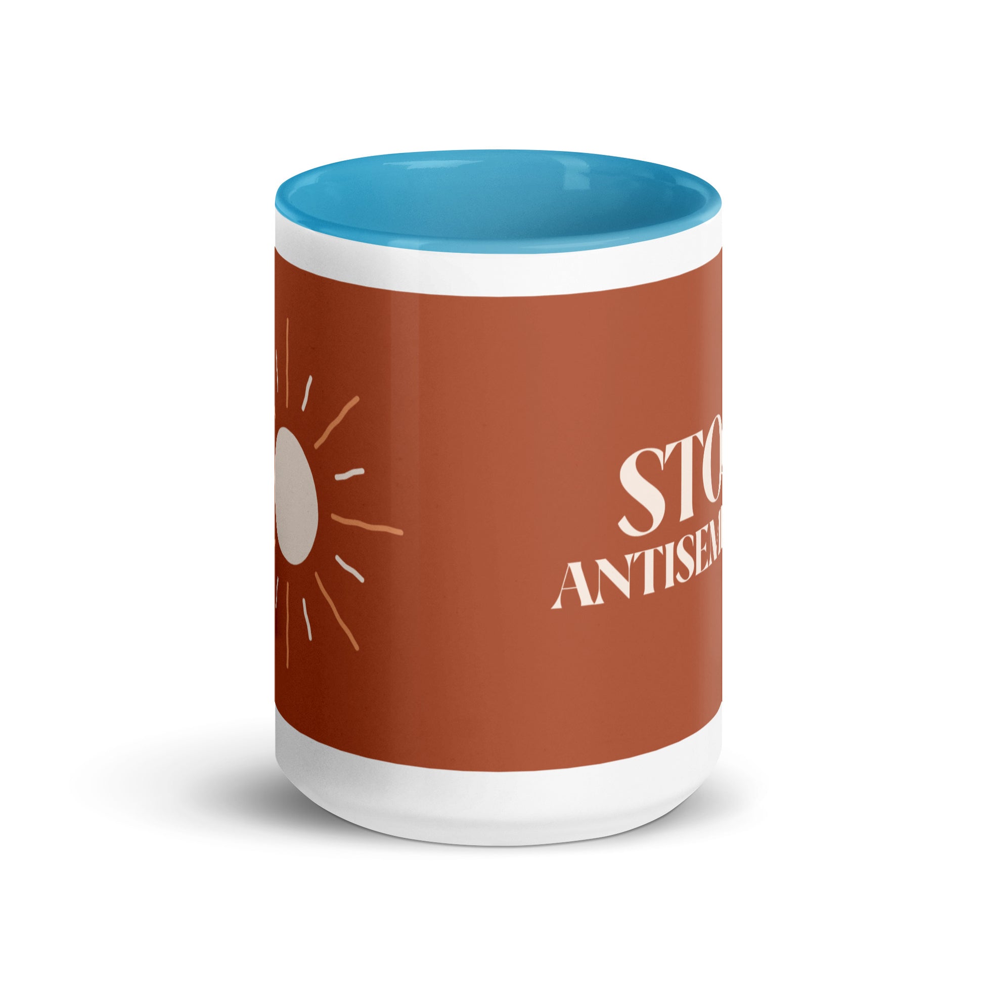 Minimal Shine | Antisemitism | White Mug With Color Inside