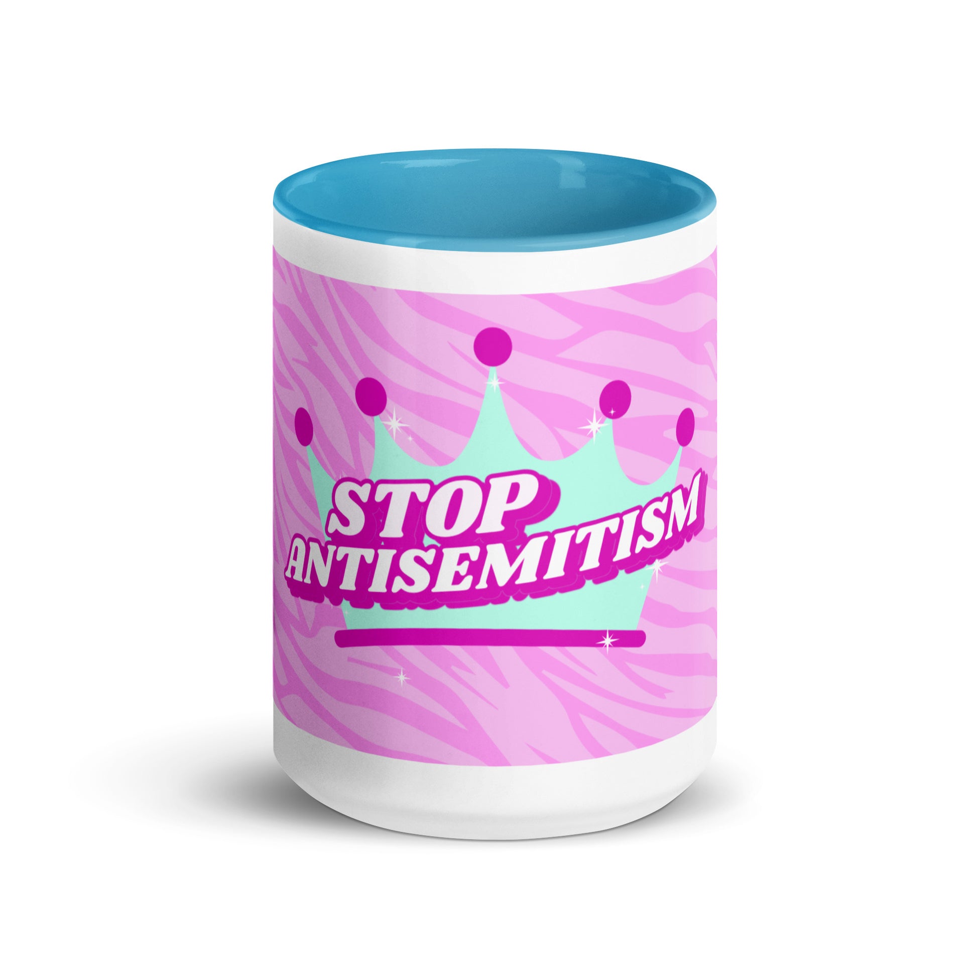 Pink Destiny | Antisemitism | White Mug With Color Inside