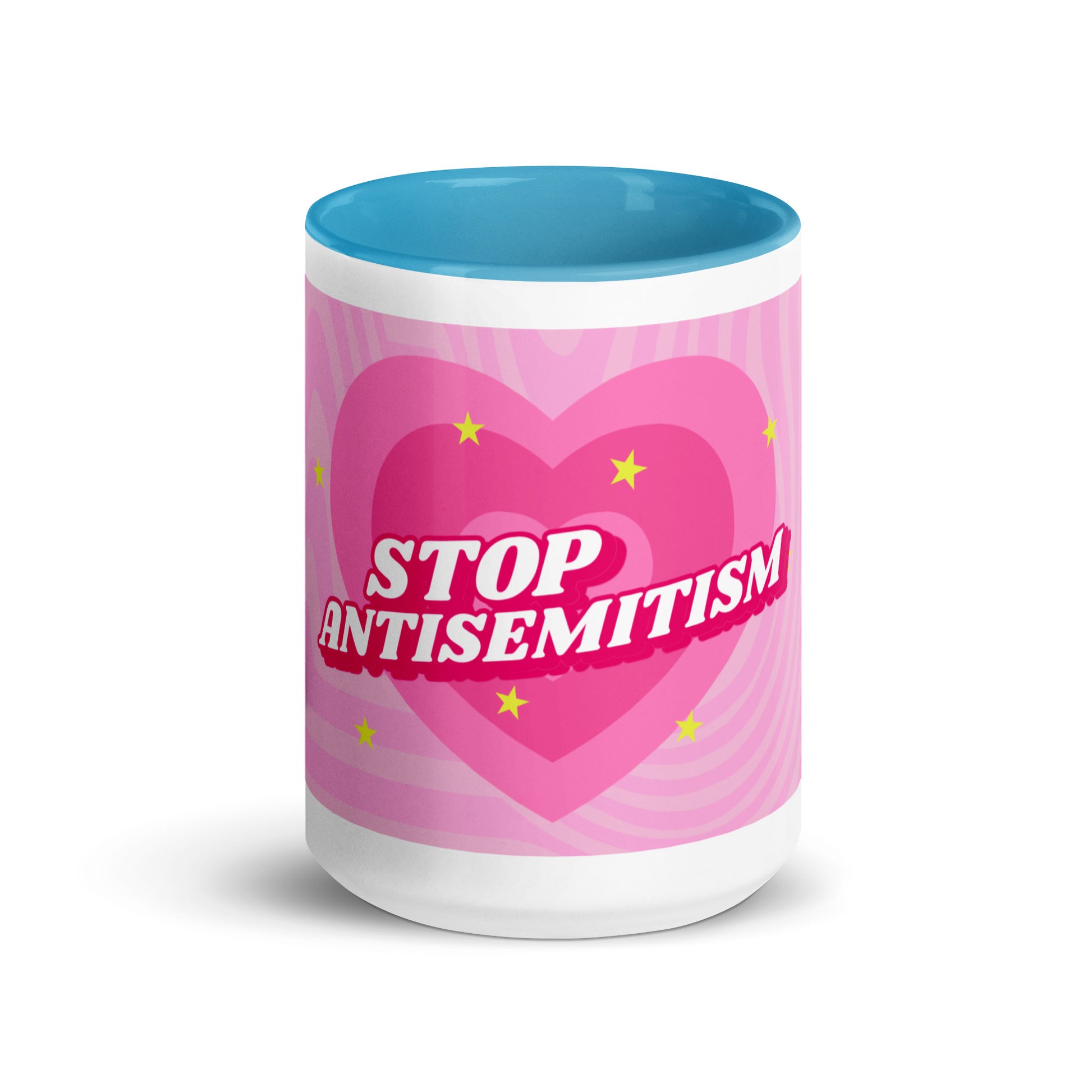 Pink Destiny | Antisemitism | White Mug With Color Inside
