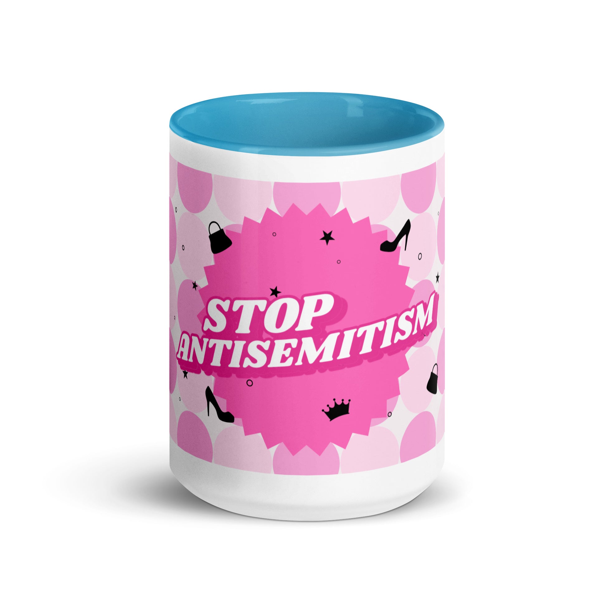 Pink Destiny | Antisemitism | White Mug With Color Inside
