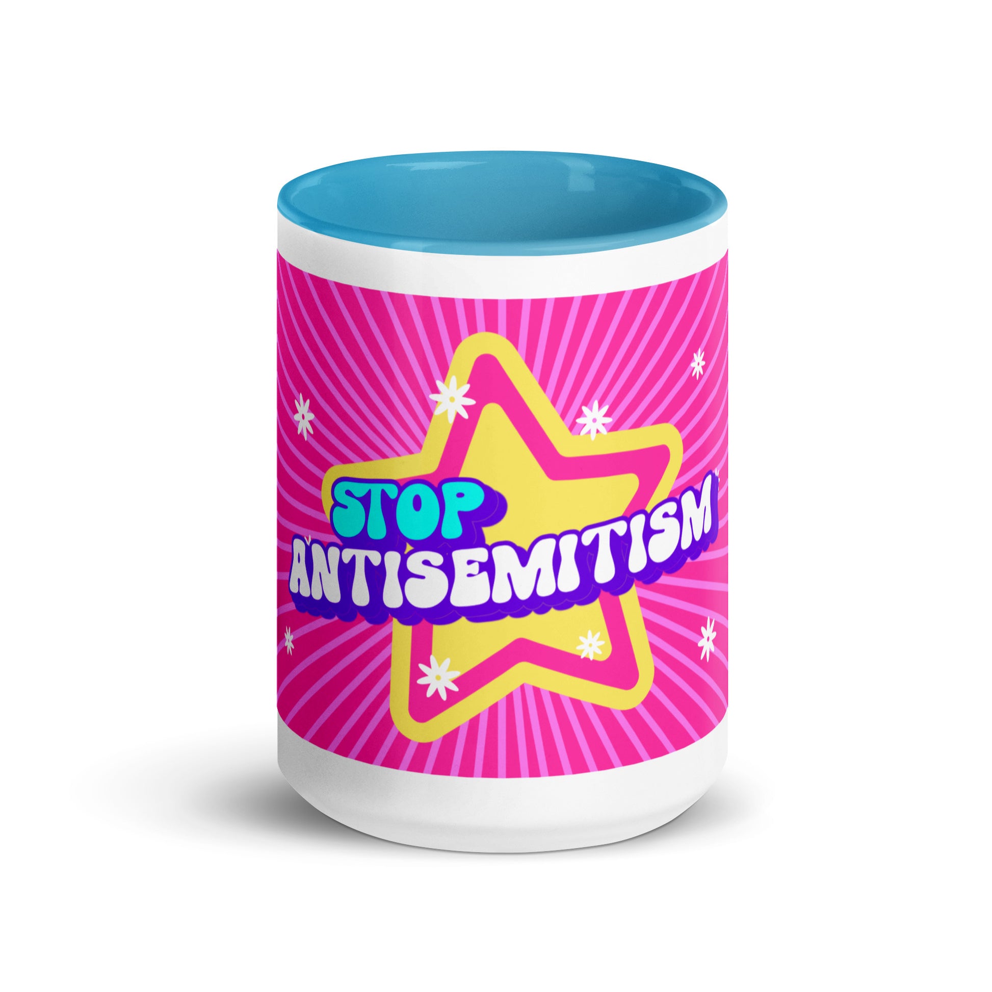 Pink Destiny | Antisemitism | White Mug With Color Inside