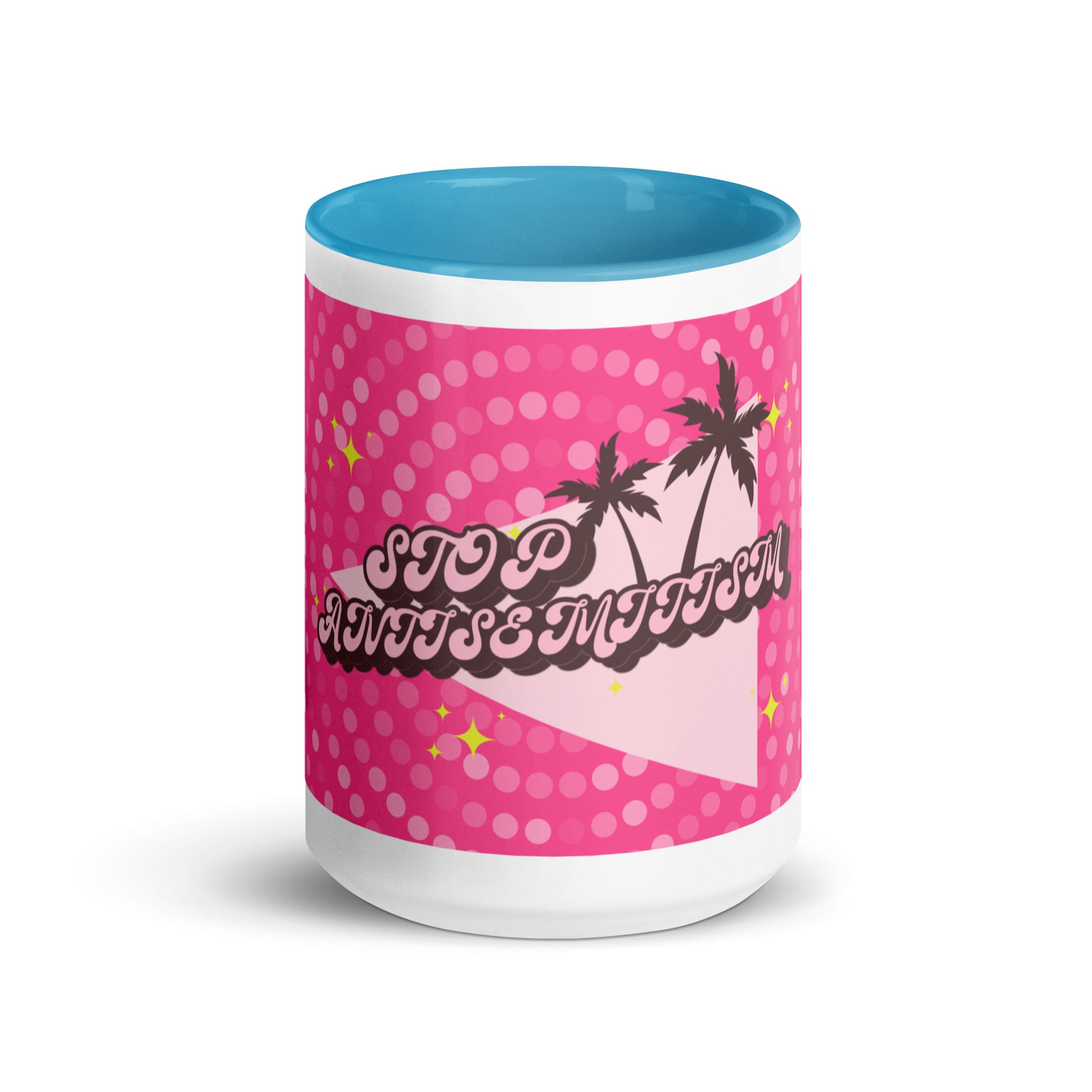 Pink Destiny | Antisemitism | White Mug With Color Inside