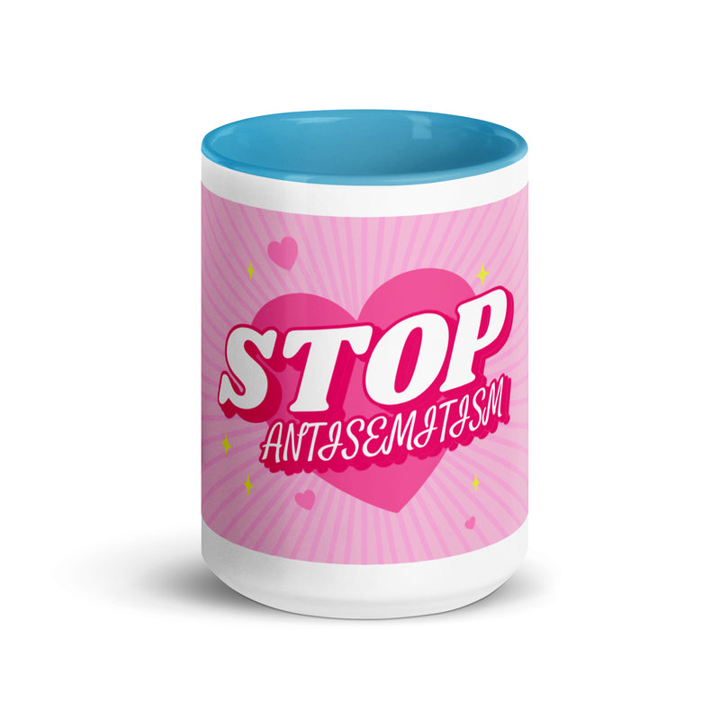 Pink Destiny | Antisemitism | White Mug With Color Inside
